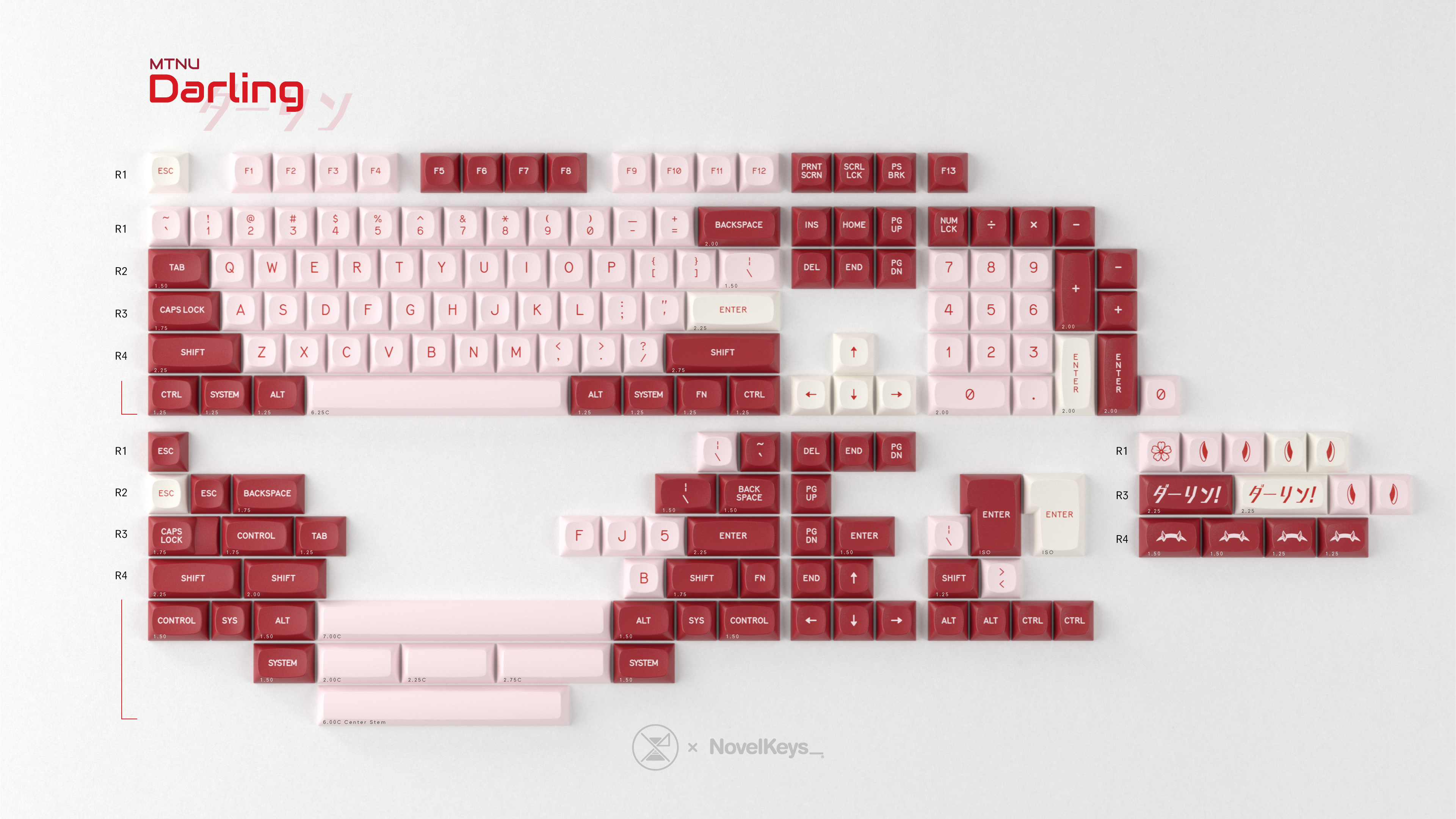 (In Stock) GMK MTNU Darling Keycaps