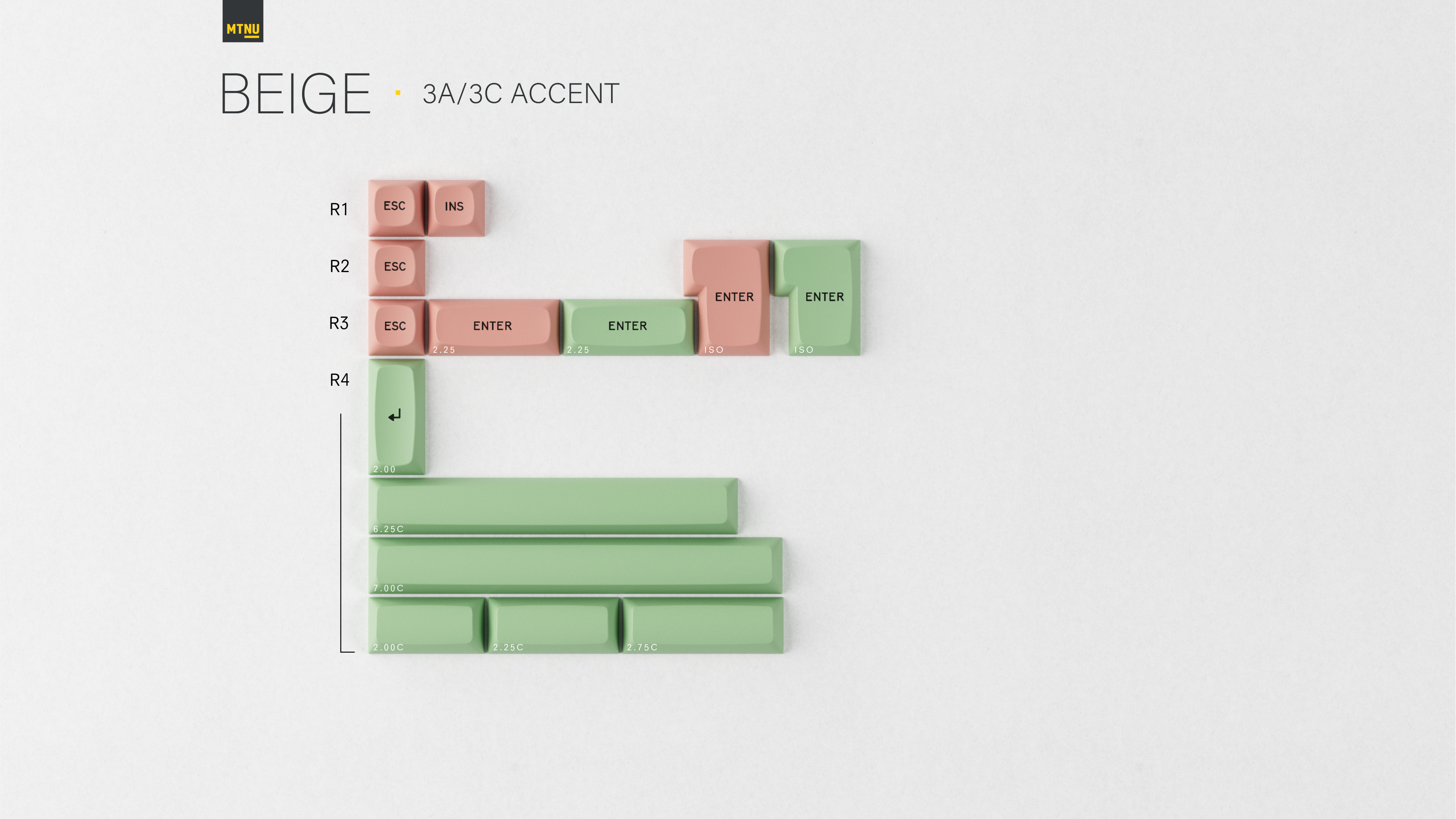 (Group Buy) GMK MTNU Beige Keycap Set