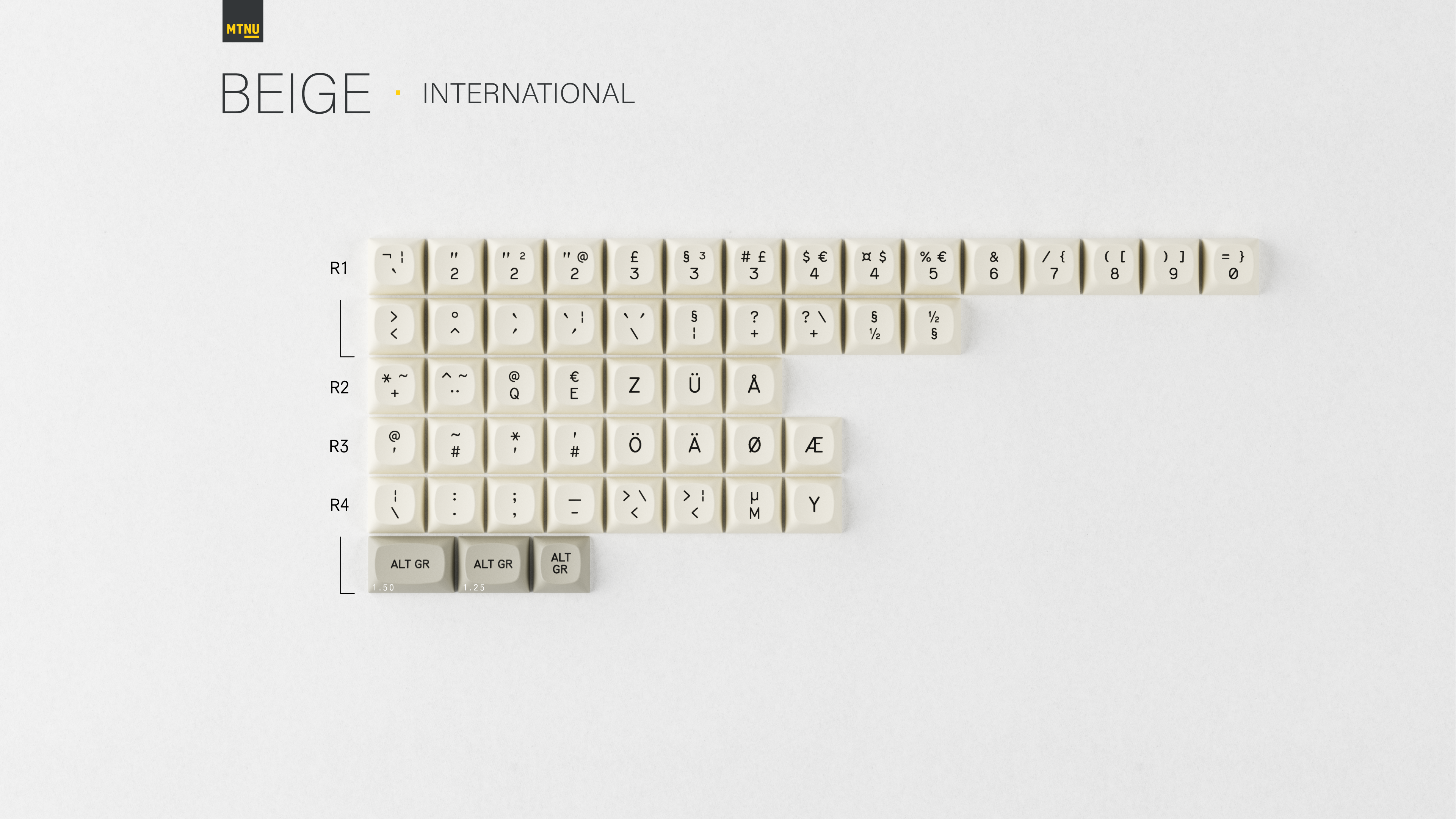 (Group Buy) GMK MTNU Beige Keycap Set