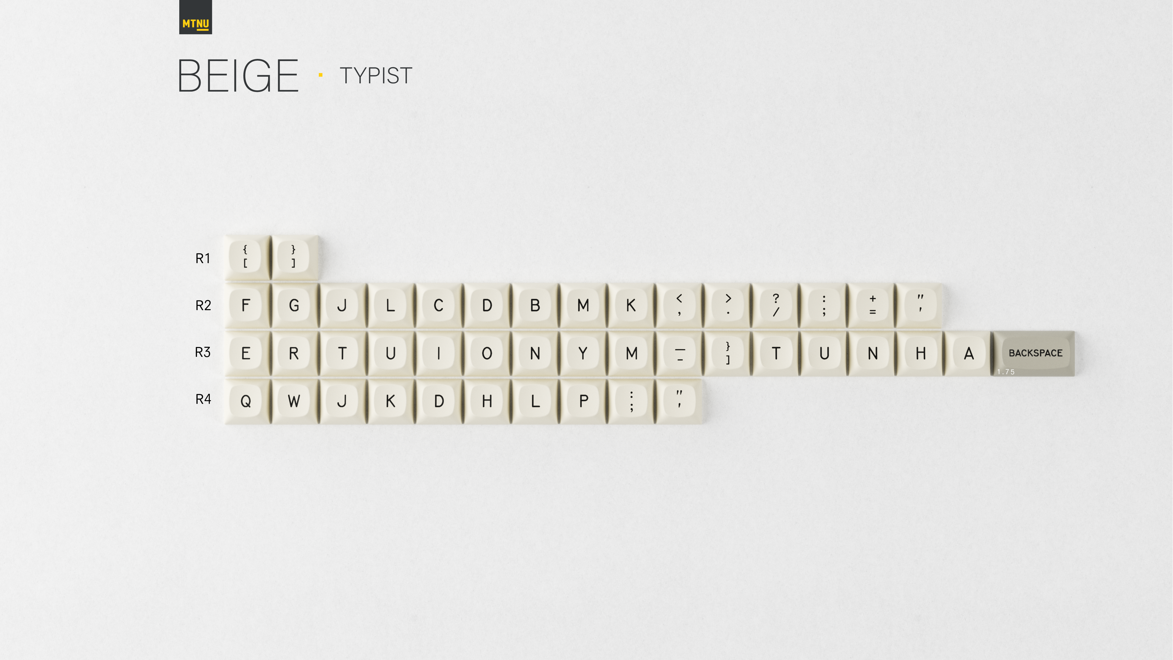 (Group Buy) GMK MTNU Beige Keycap Set