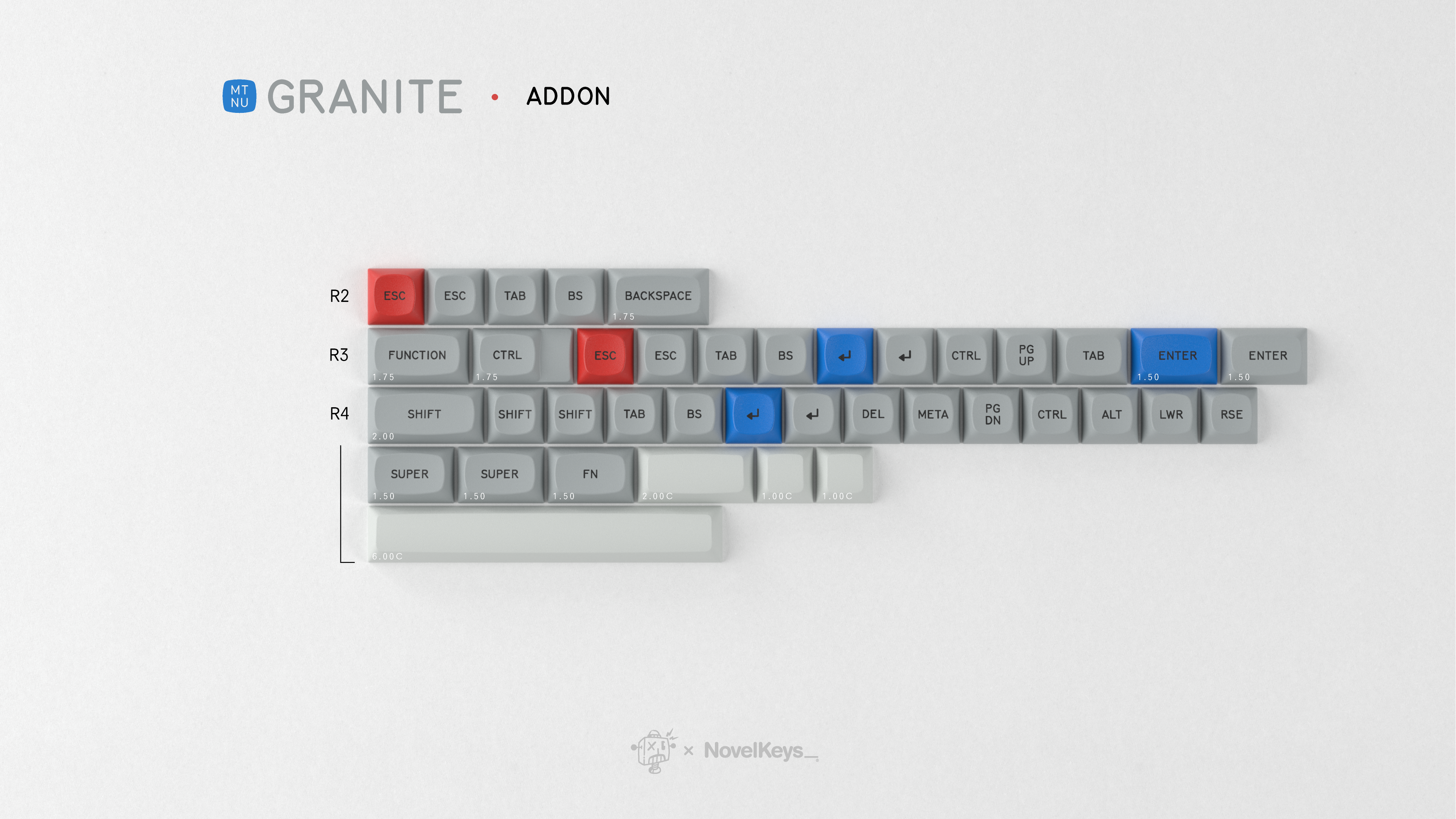 (Group Buy) GMK MTNU Granite Keycap Set