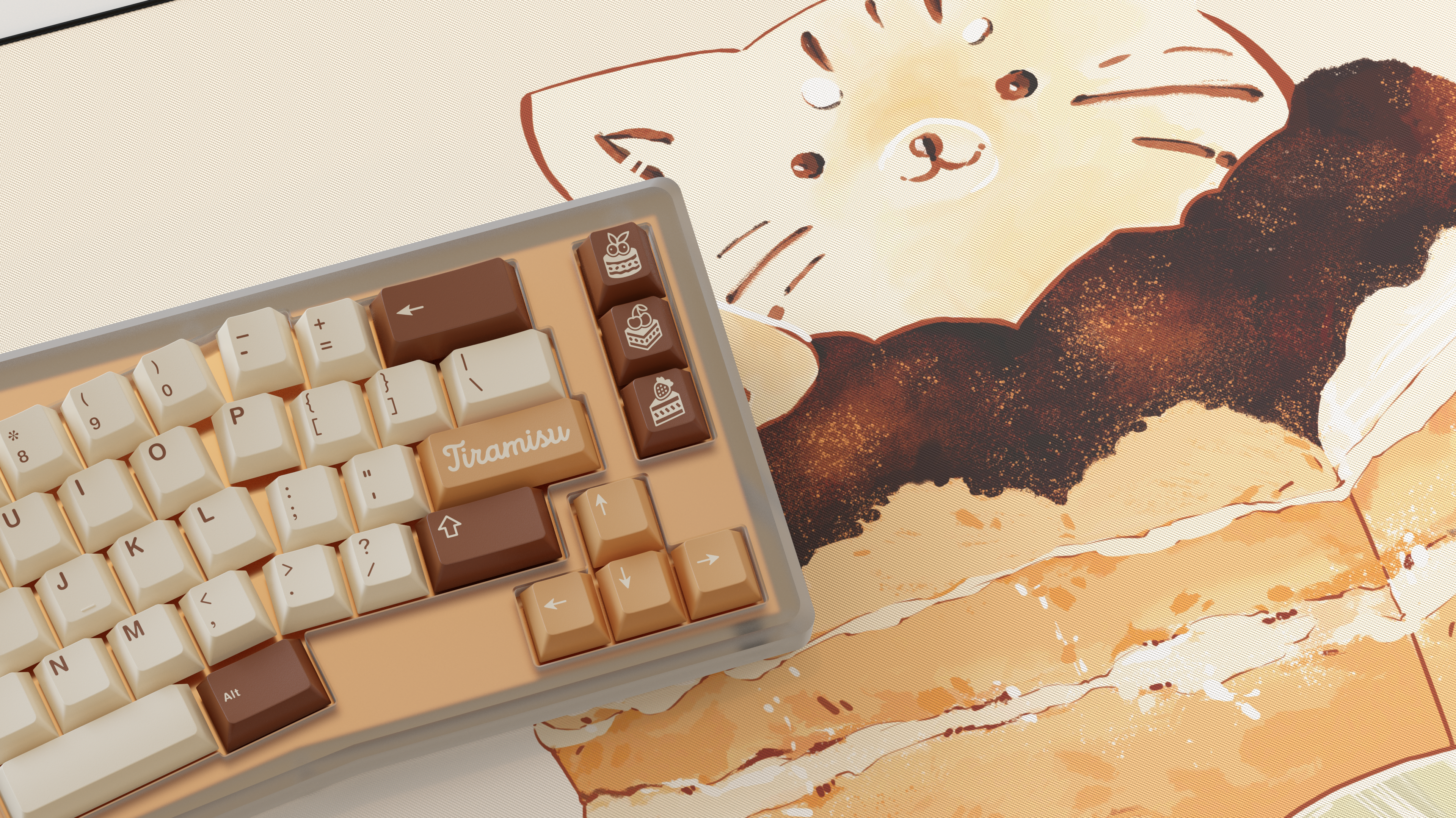 (In Stock) GMK Tiramisu Keycaps