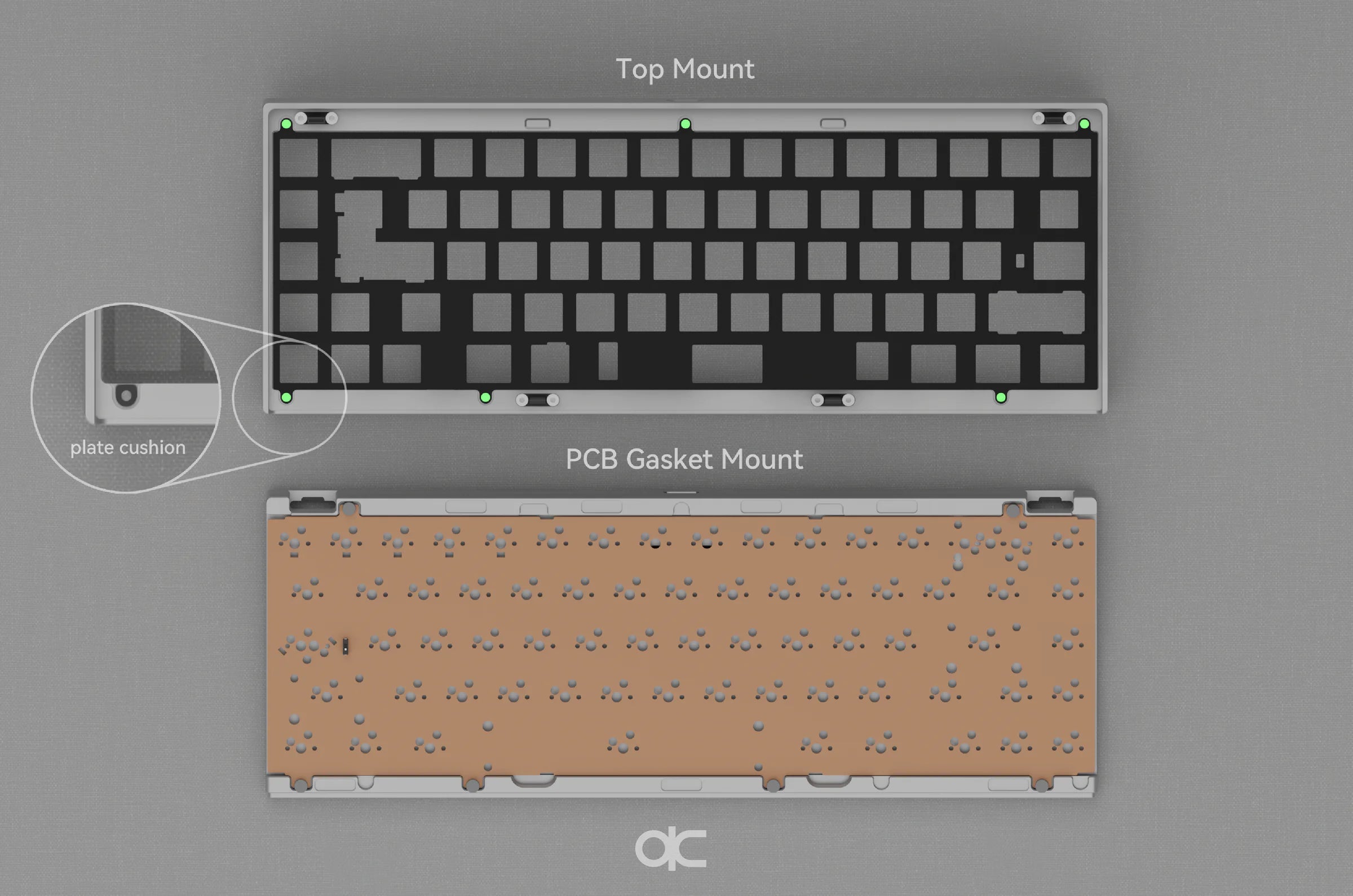 (Pre-Order) QK65v2 Classic Keyboard Kit Mixed Finish Case Batch 3