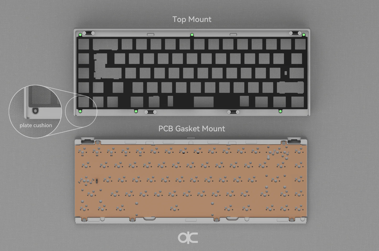 
                  
                    (Group Buy) QK65v2 Classic Keyboard Kit Mixed Finish Case
                  
                