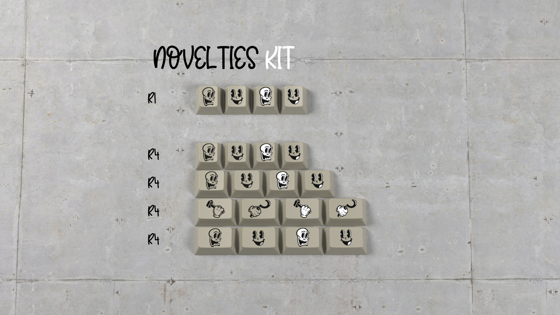 (In Stock) DMK ЯUBBER Keyset