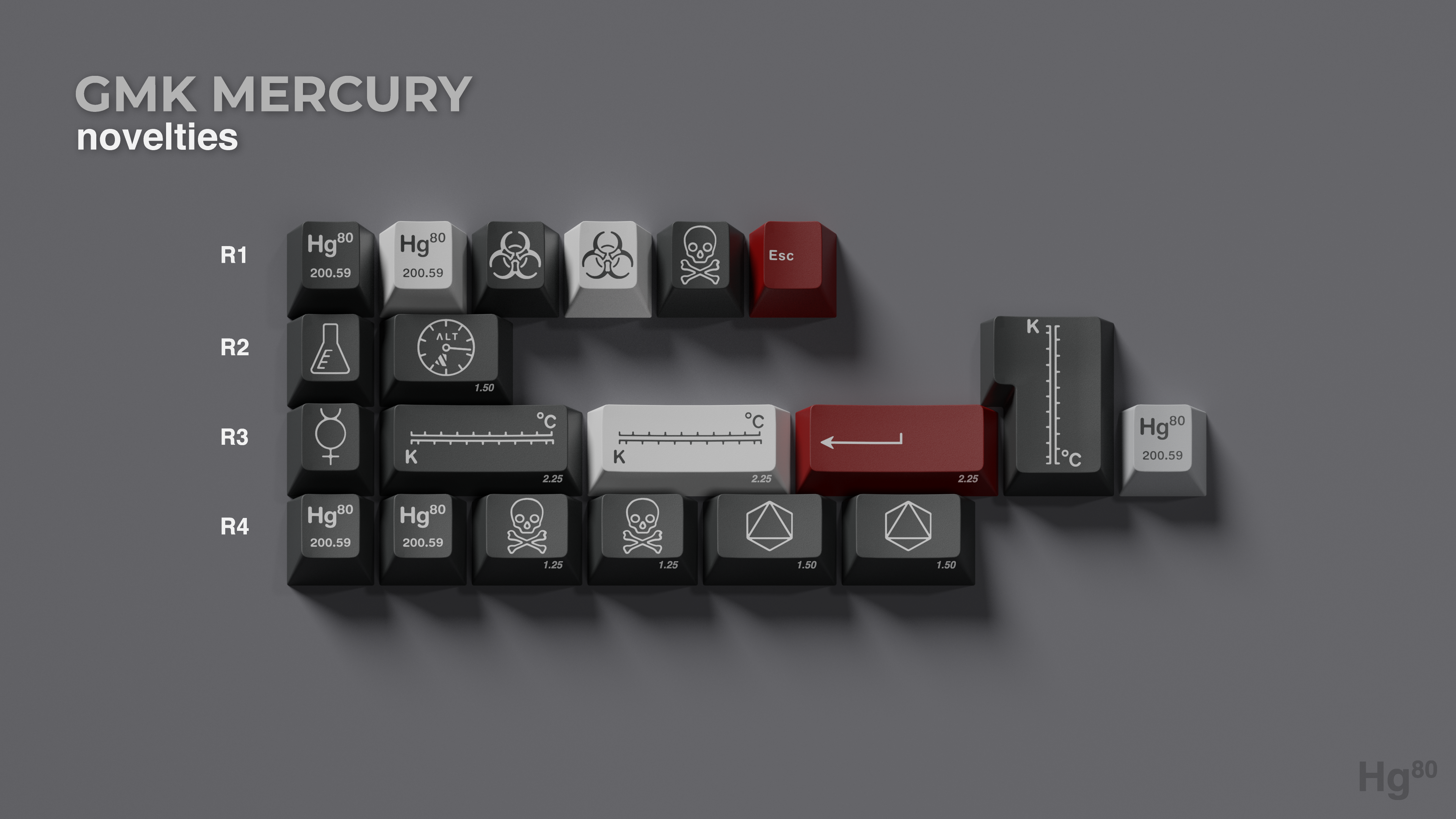 (In Stock) GMK Mercury Keyset