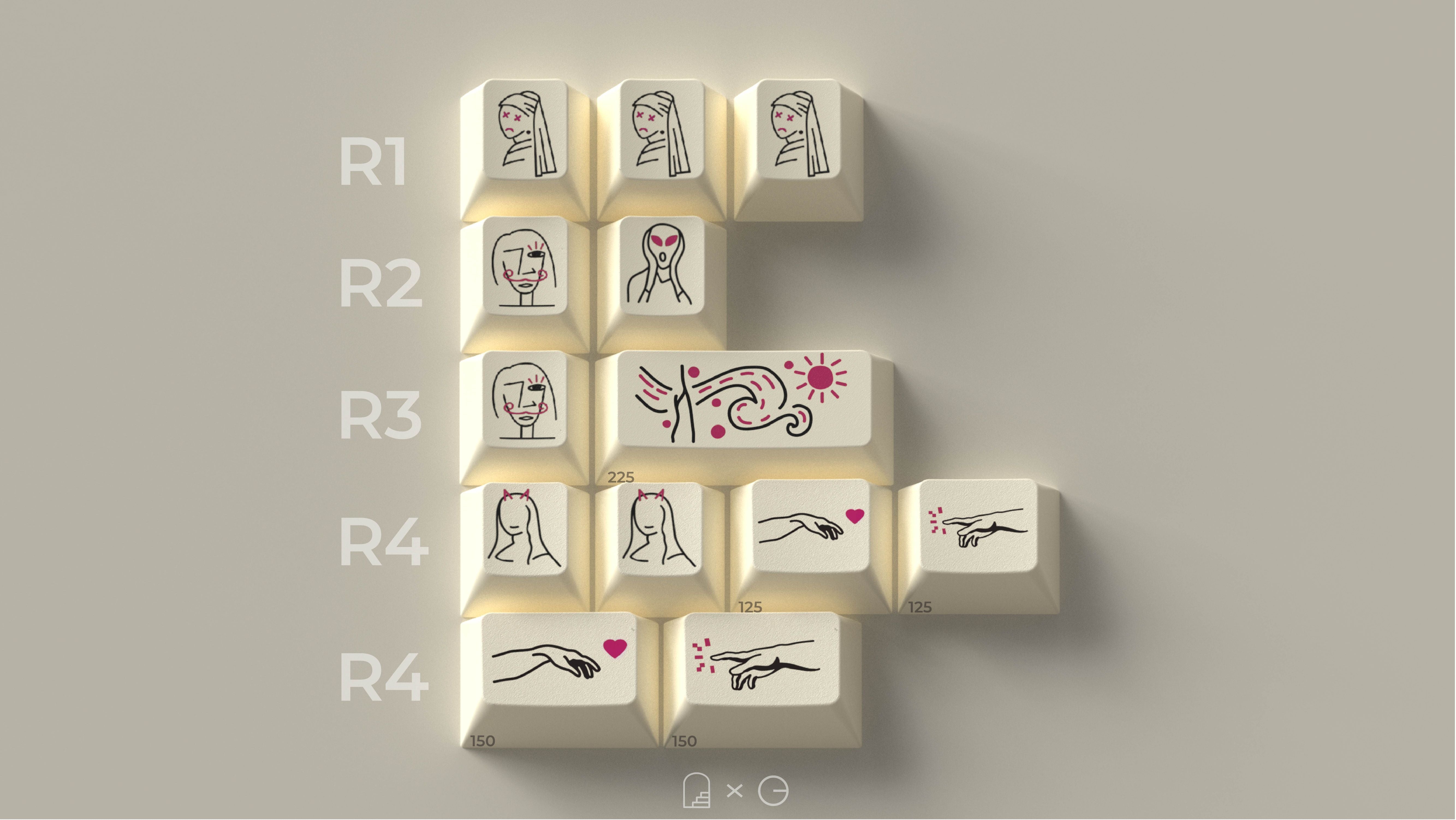 (In Stock) GMK Art Keyset