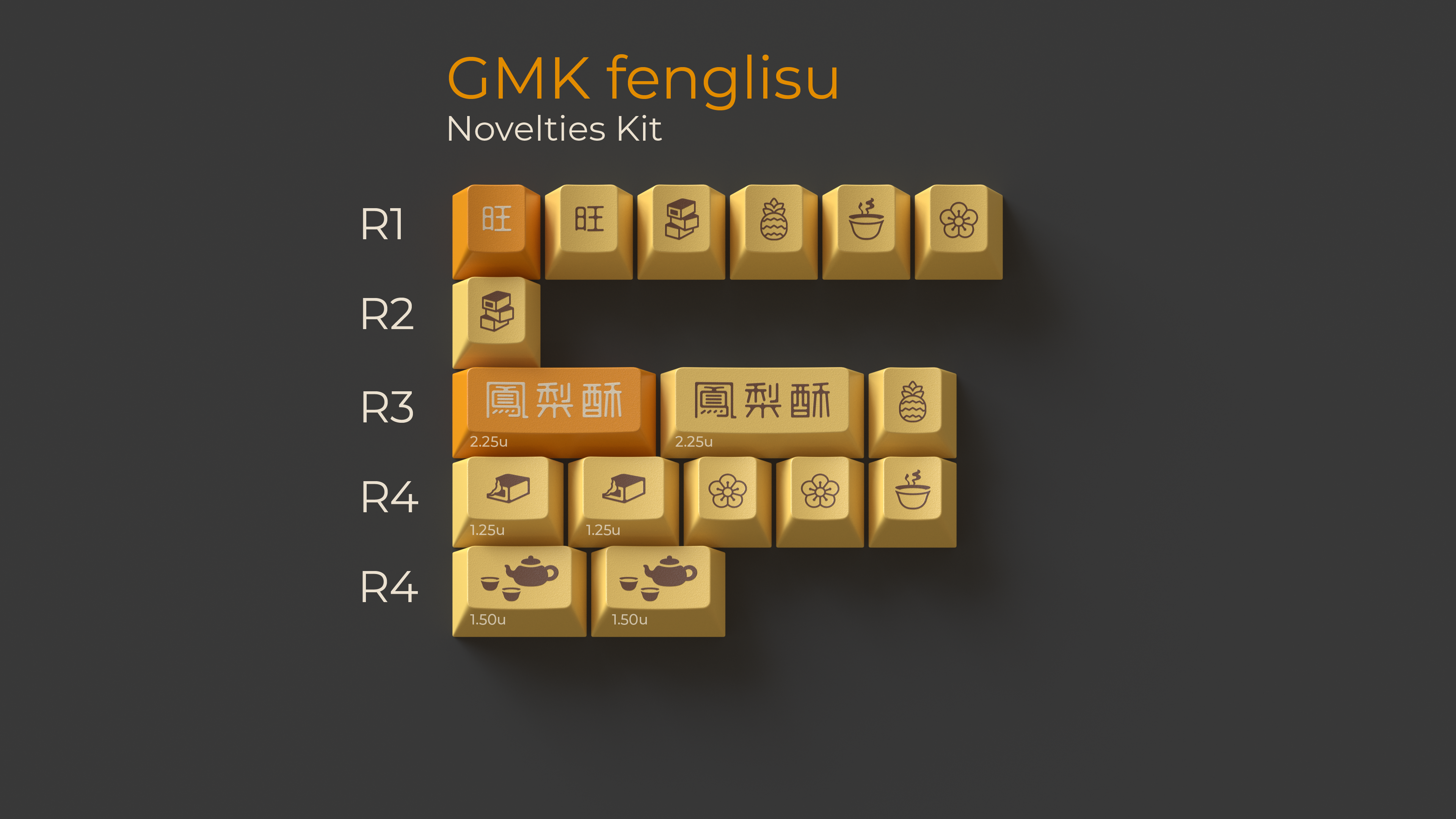 (In Stock) GMK Fenglisu Keyset