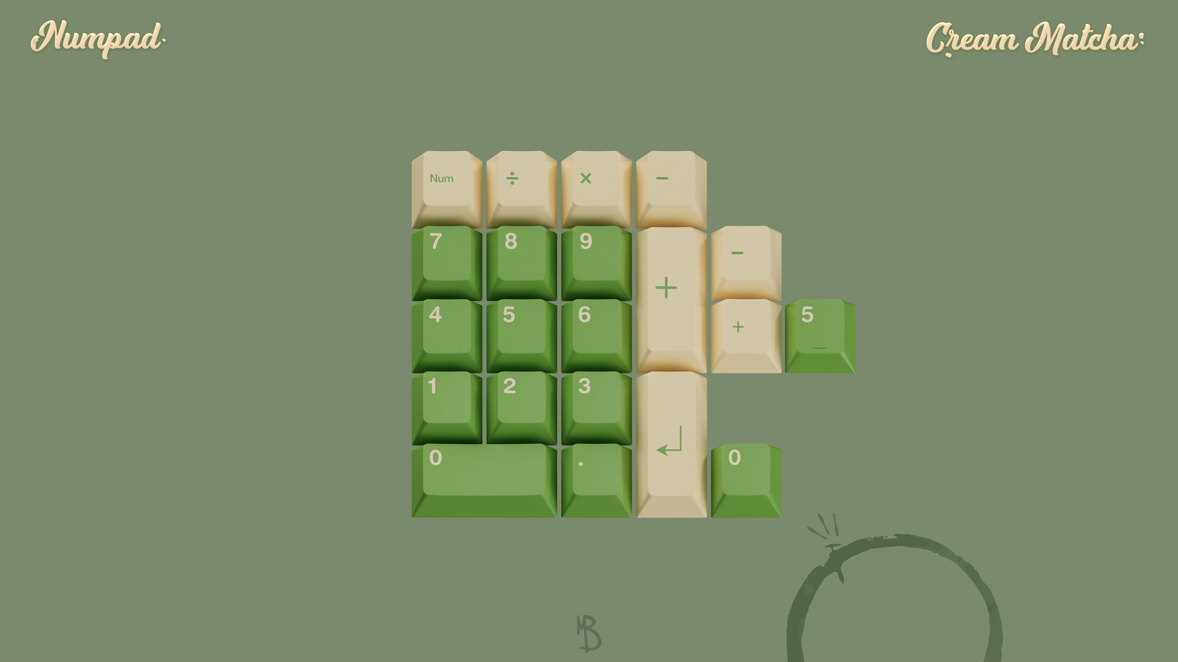 (In Stock) GMK Cream Matcha