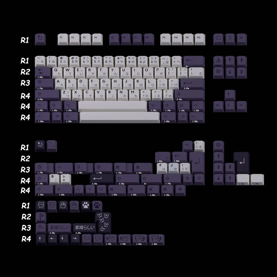 (In Stock) PBTFans Subarashi Keyset