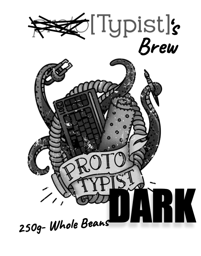 (In Stock) Typists Brew DARK Coffee (250g)