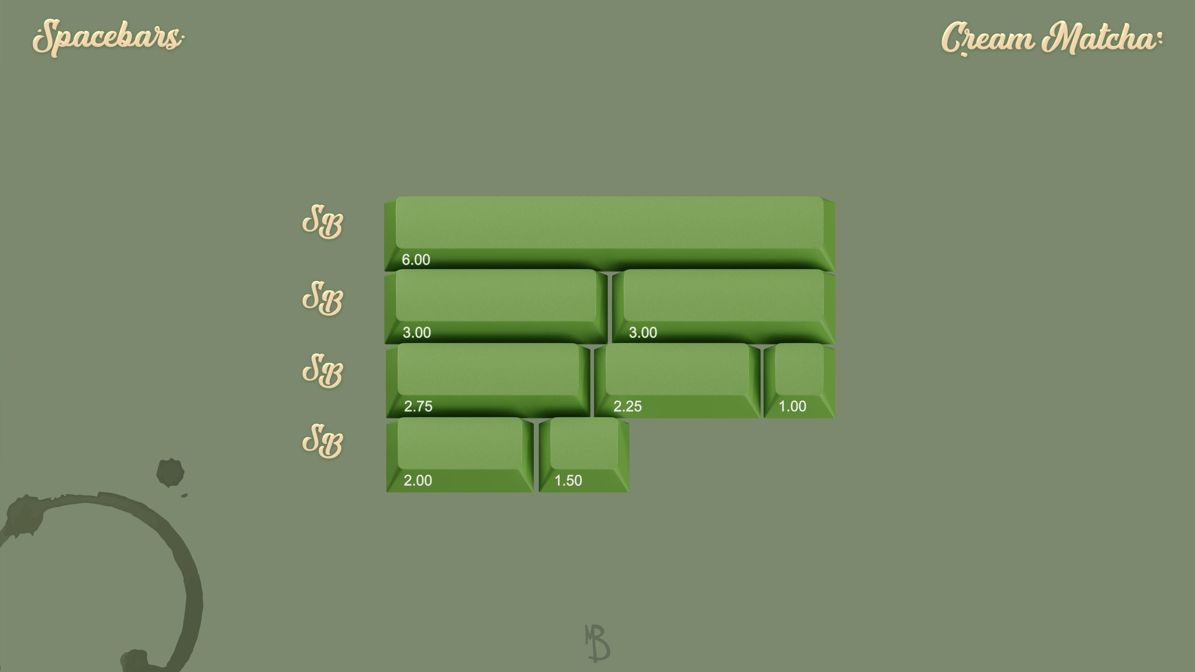 (In Stock) GMK Cream Matcha