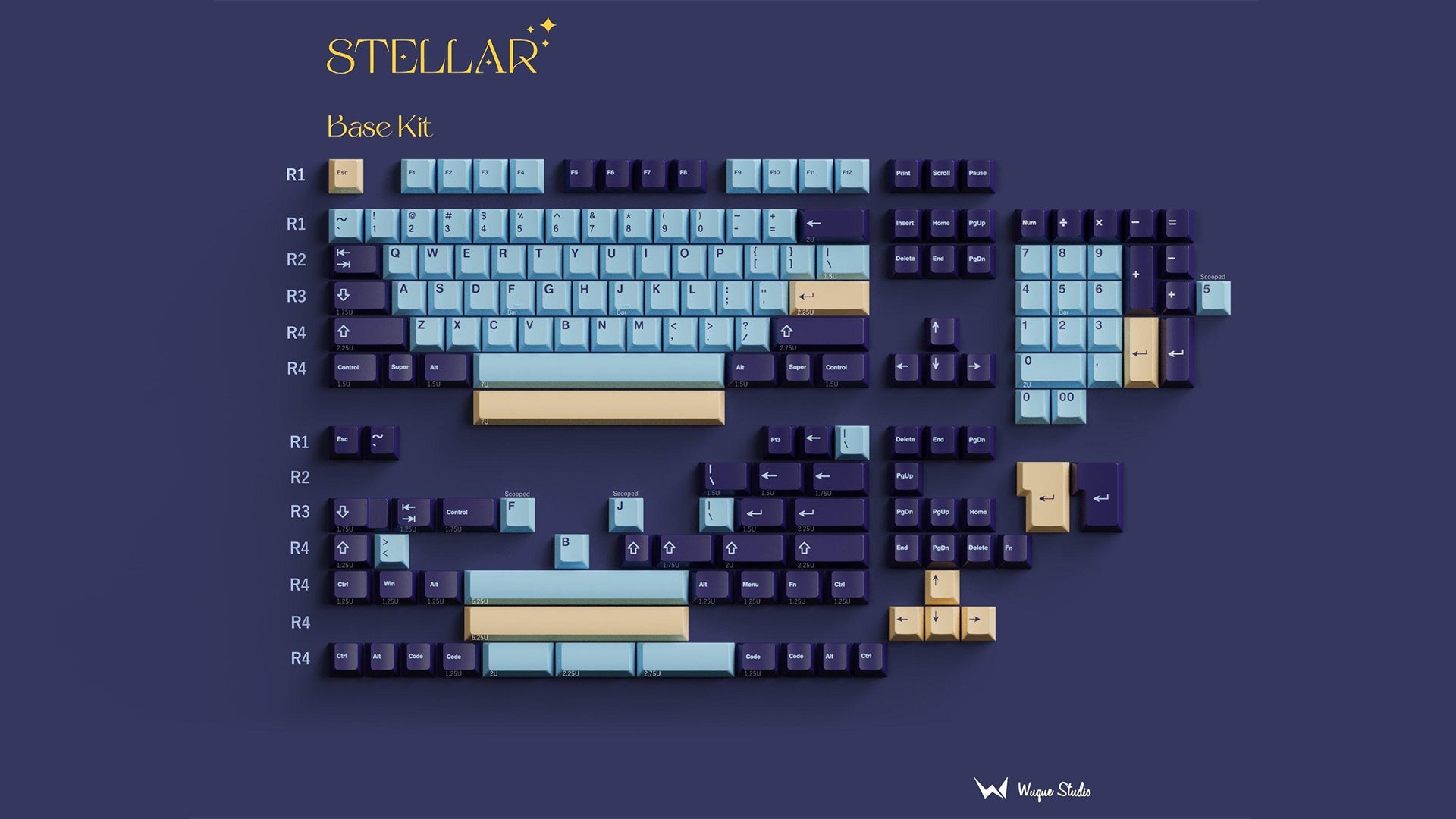 (In Stock) WS Stellar Keycaps