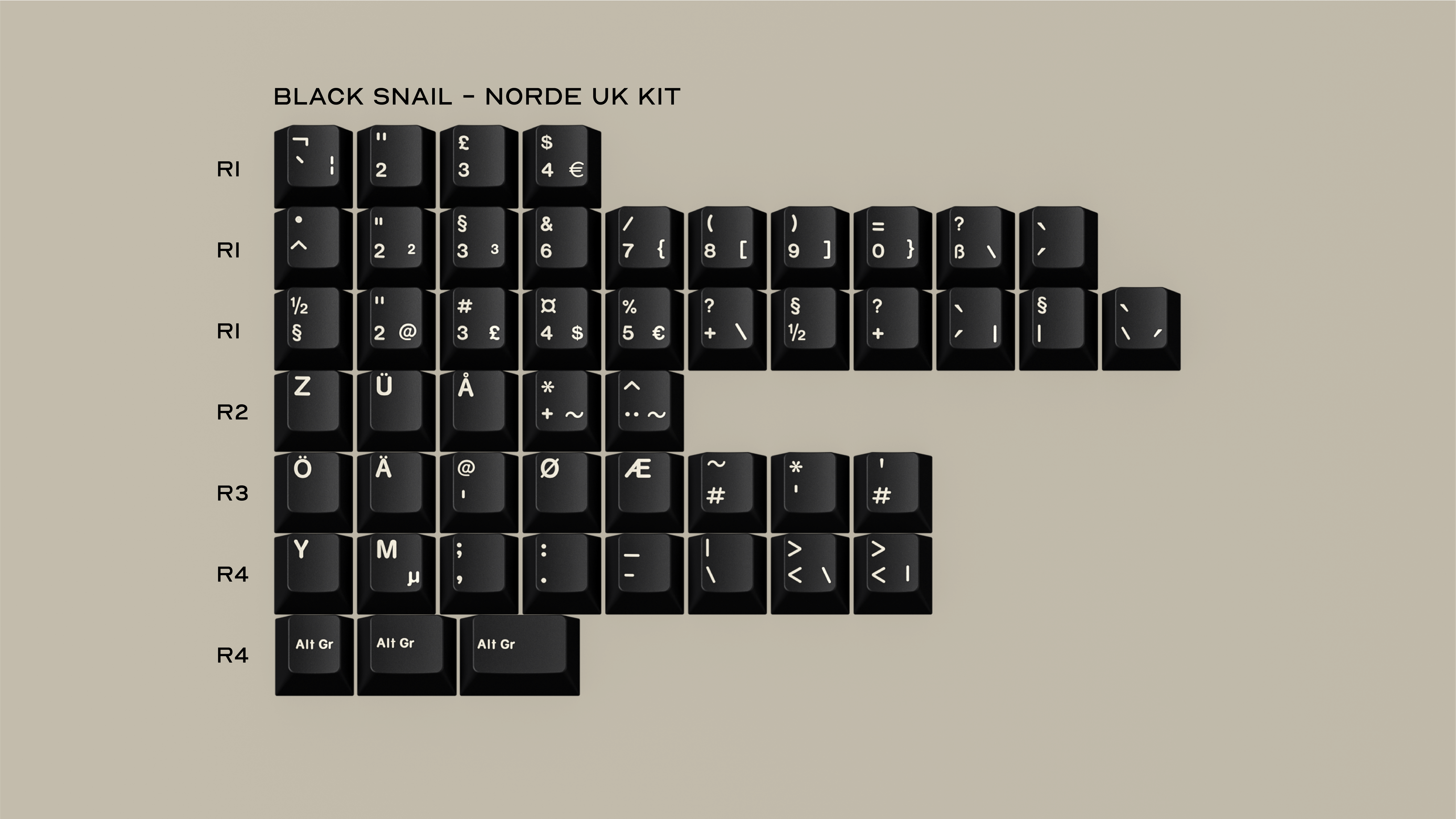 (Group Buy) GMK Black Snail