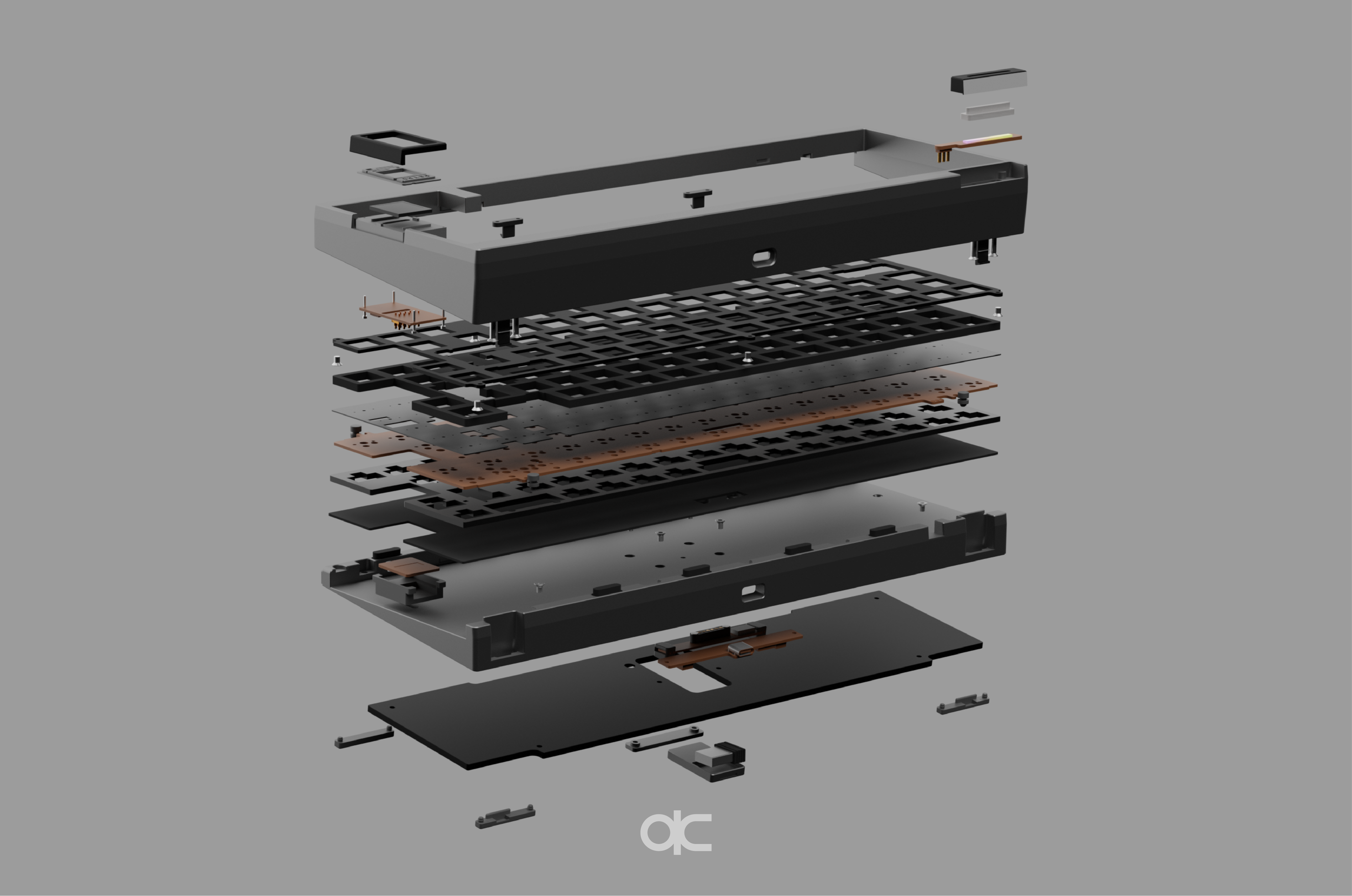 (Pre Order) QK65v2 Keyboard Kit Anodised Case Batch 3