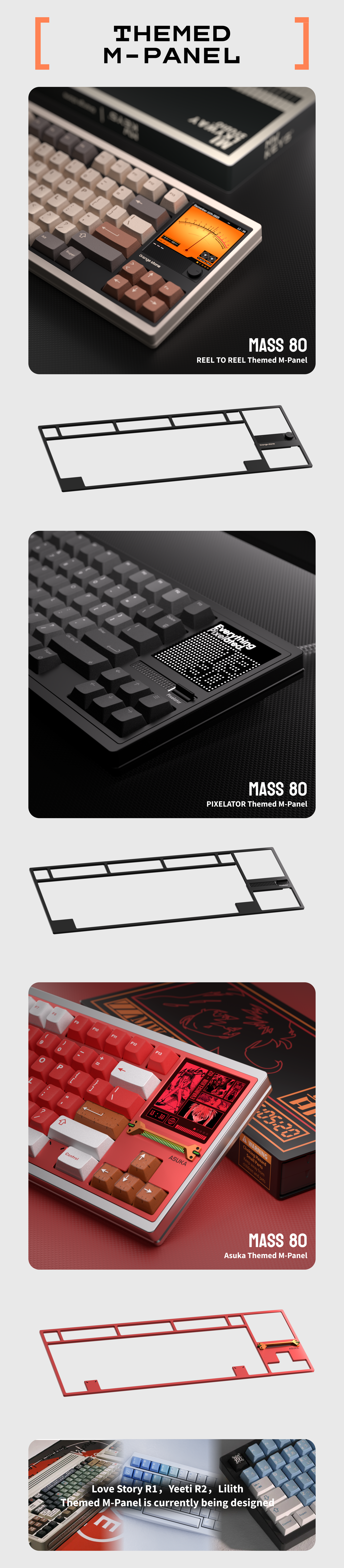 (Group Buy) MW Mass 80 Keyboard Kit Addons