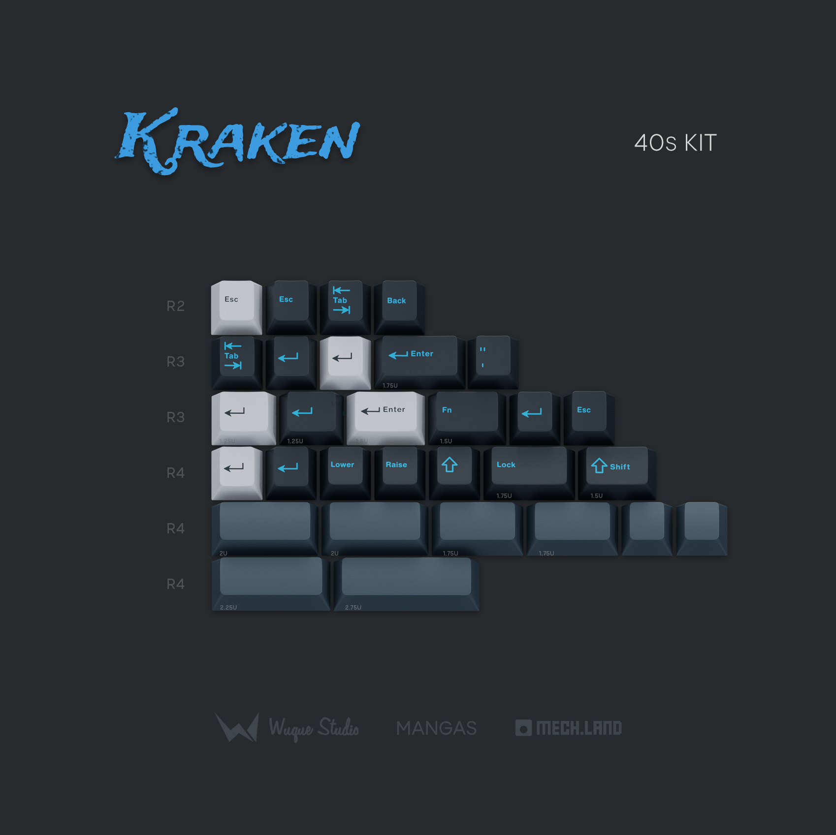 (Group Buy) WS Kraken Keycaps