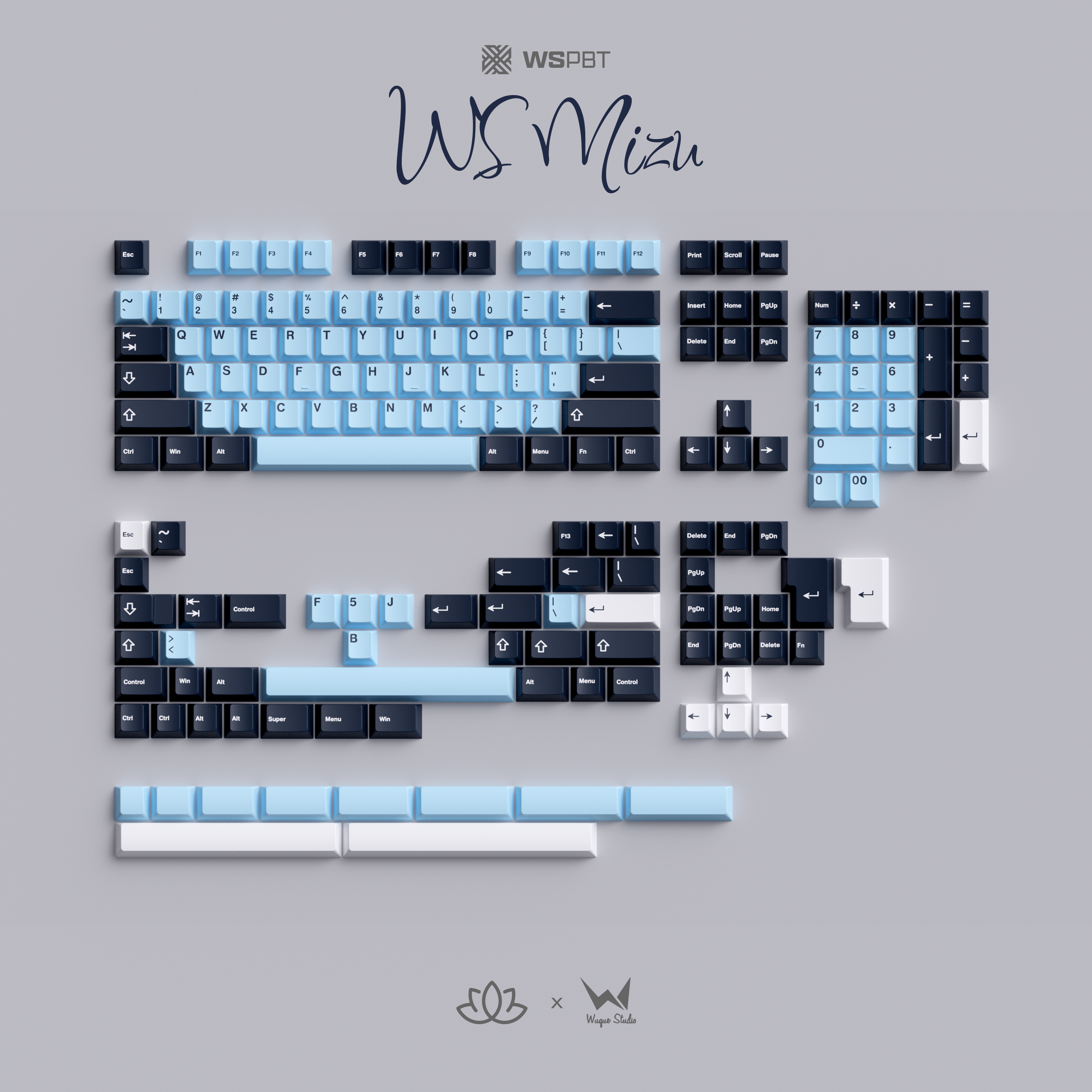 (In Stock) WS PBT Mizu Keyset