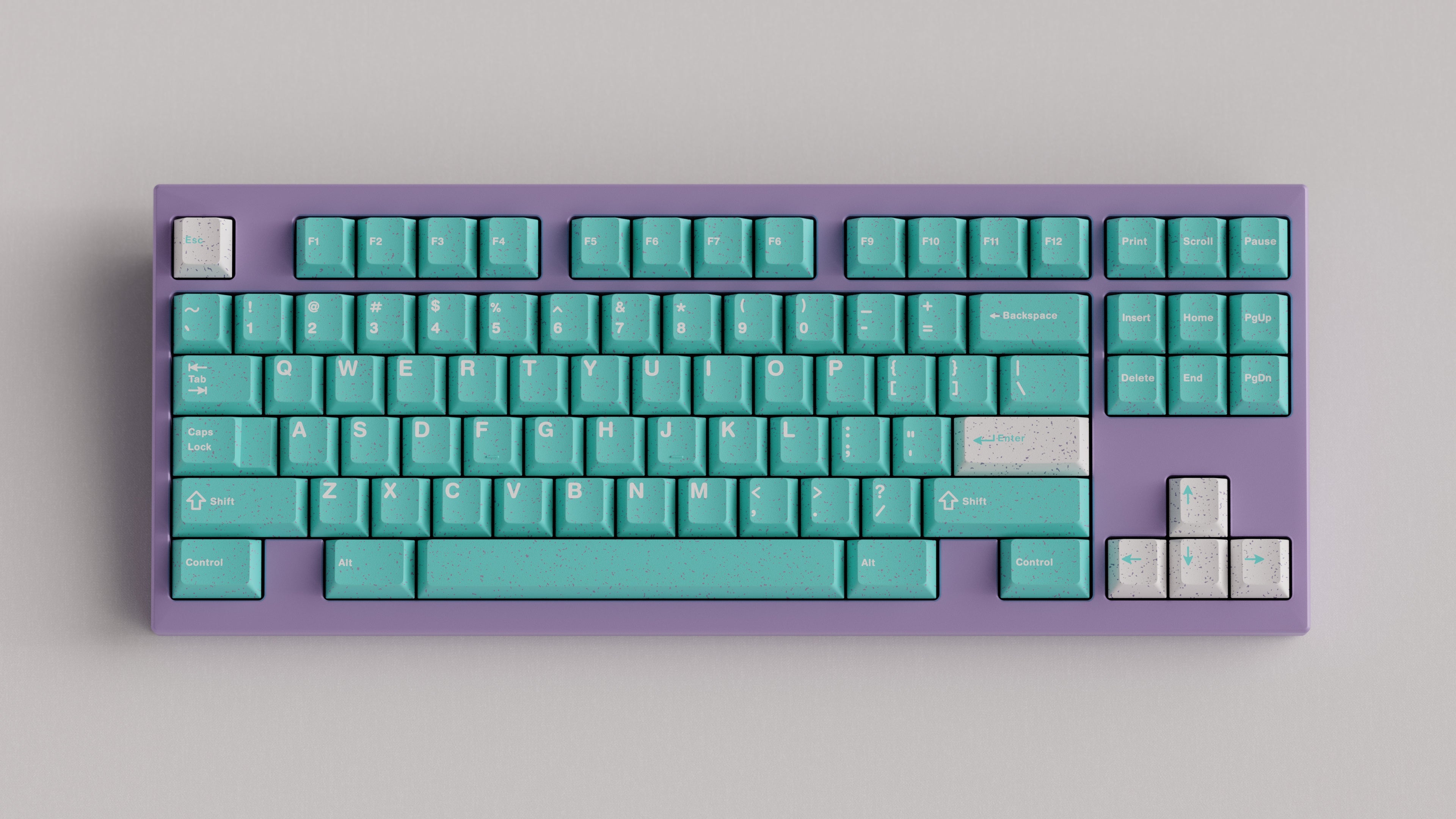 (In Stock) WS Purquoise Doubleshot PBT Keycaps