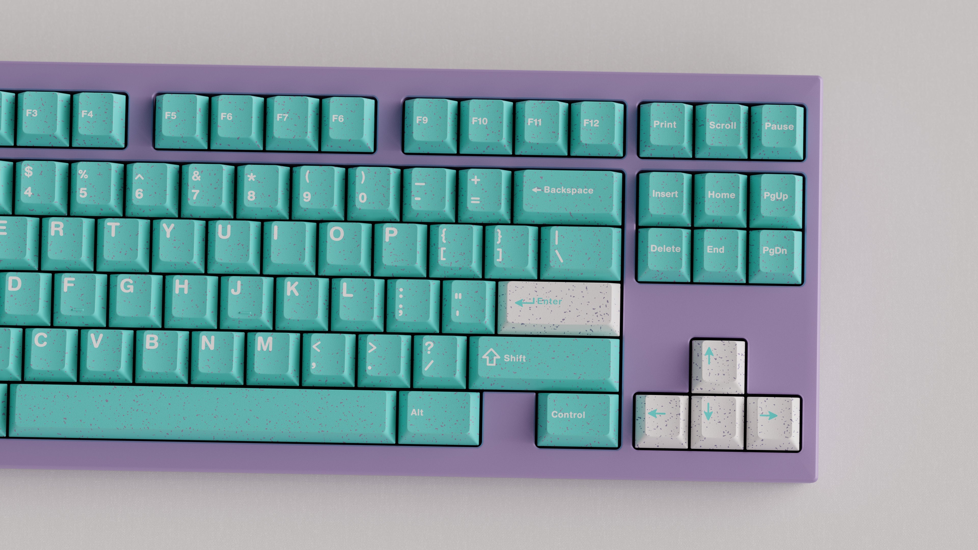 (In Stock) WS Purquoise Doubleshot PBT Keycaps