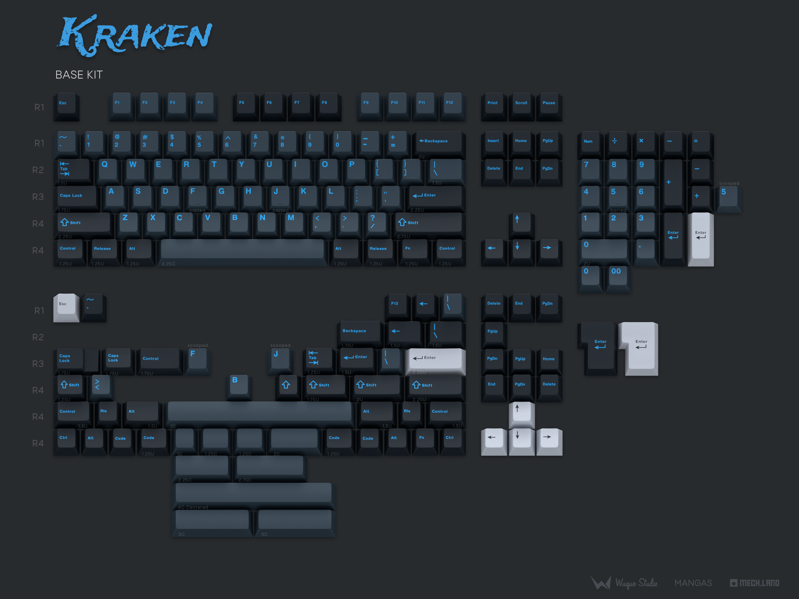 (Group Buy) WS Kraken Keycaps