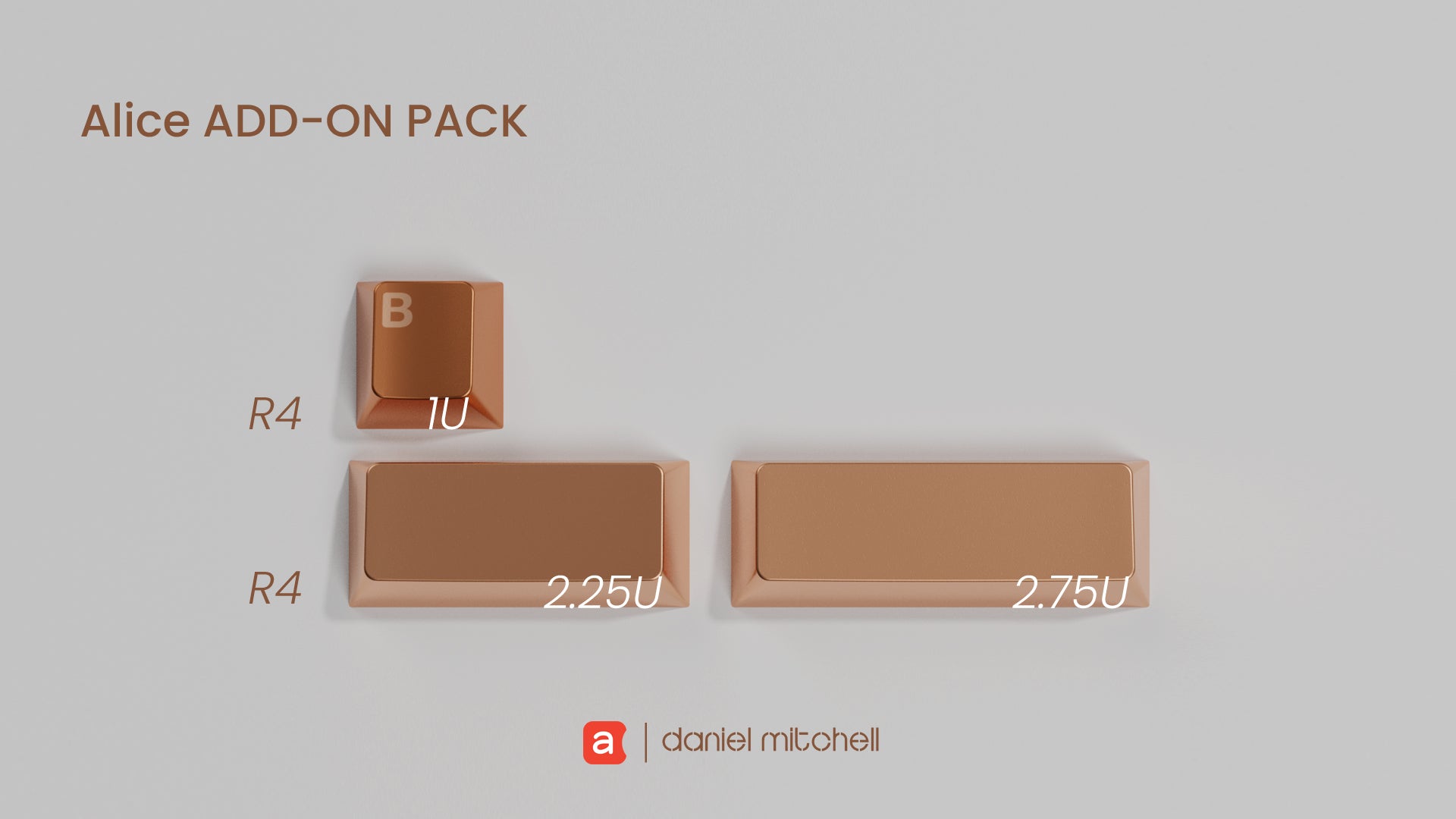 (Group Buy) Awekeys Copper Eagle Full Metal Keycap Set