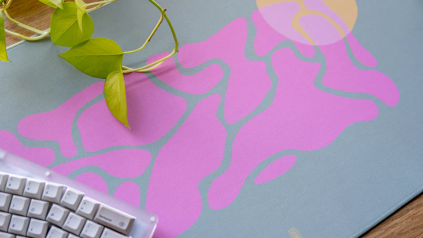 (In Stock) Green Amoeba Deskmats