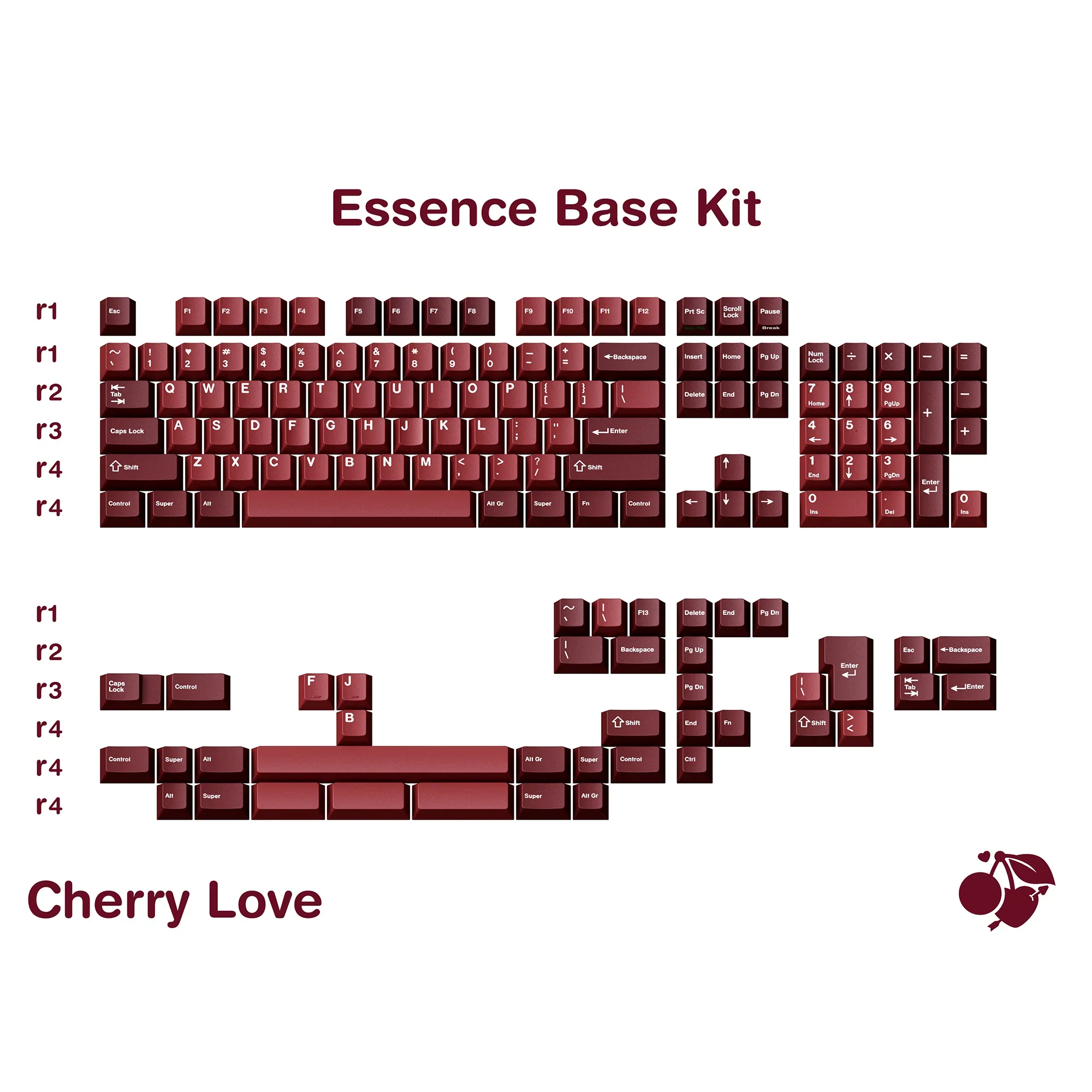 In Stock) GMK CYL Cherry Love