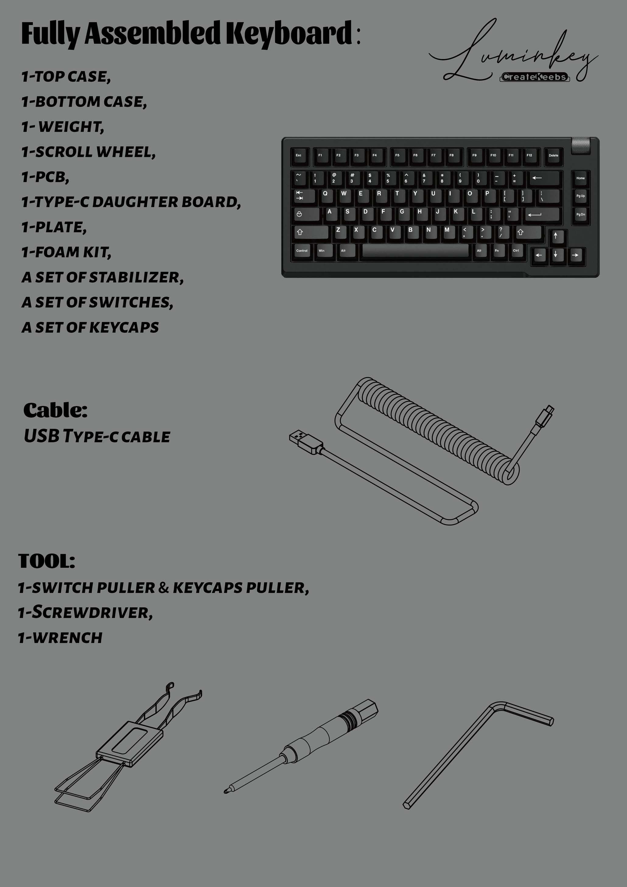 (Group Buy) LuminKey75 Keyboard Kit