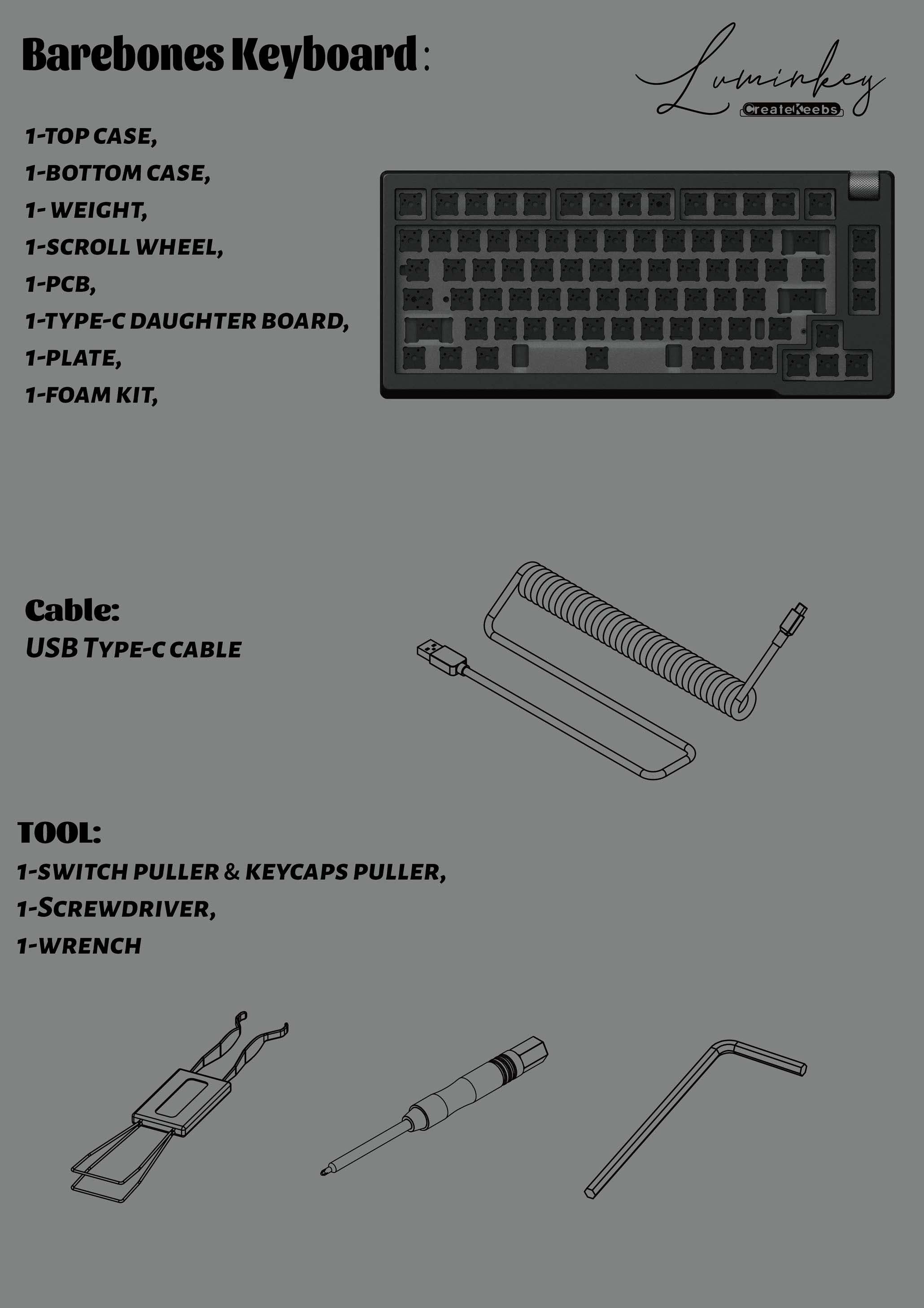 (Group Buy) LuminKey75 Keyboard Kit