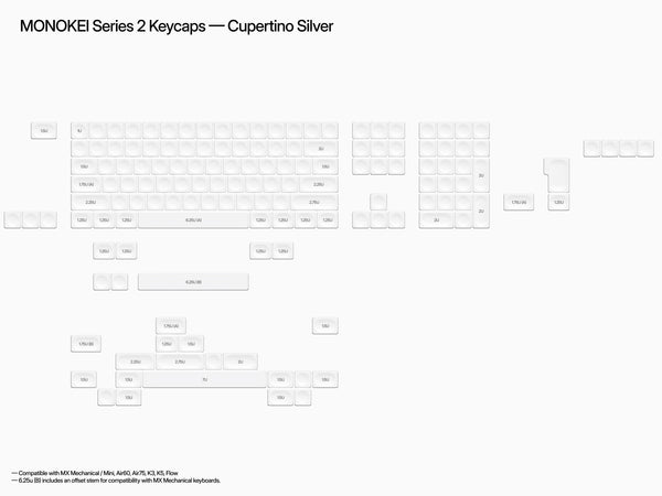 In Stock) Monokei Systems Series 2 Keycaps