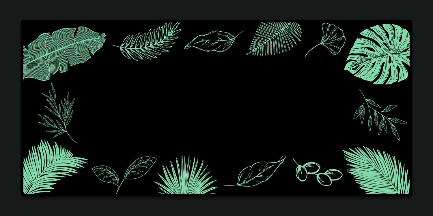 (In Stock) Foliage Deskmat