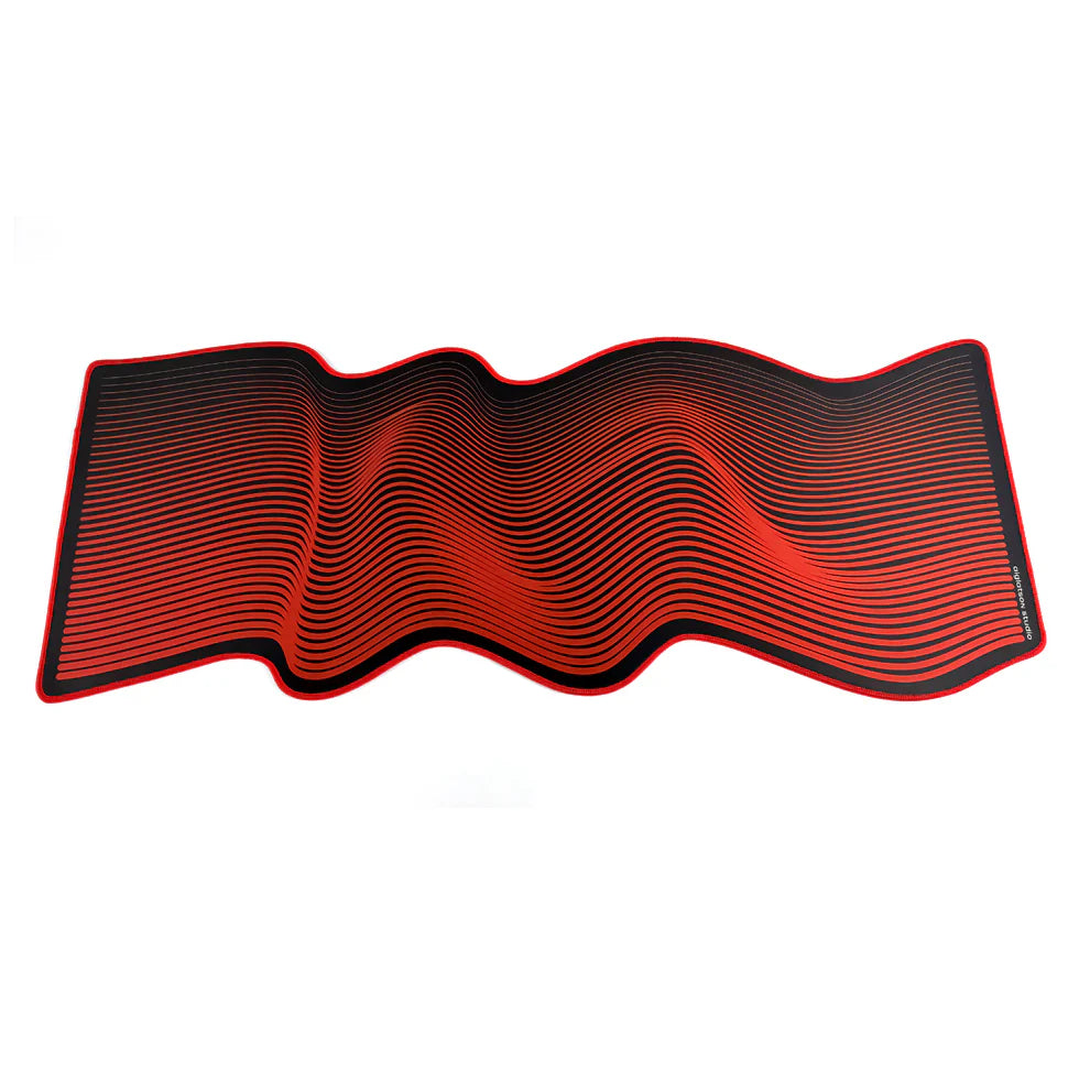 (In Stock) GMK Black Snail Red Cyrillic Deskmats