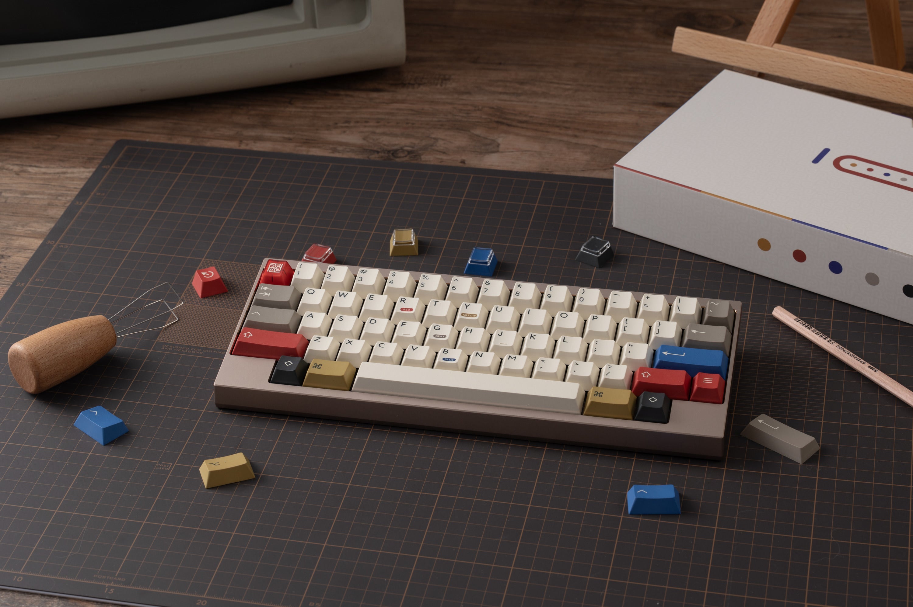 (In Stock) PBTFans Retro 100  Keycap Set