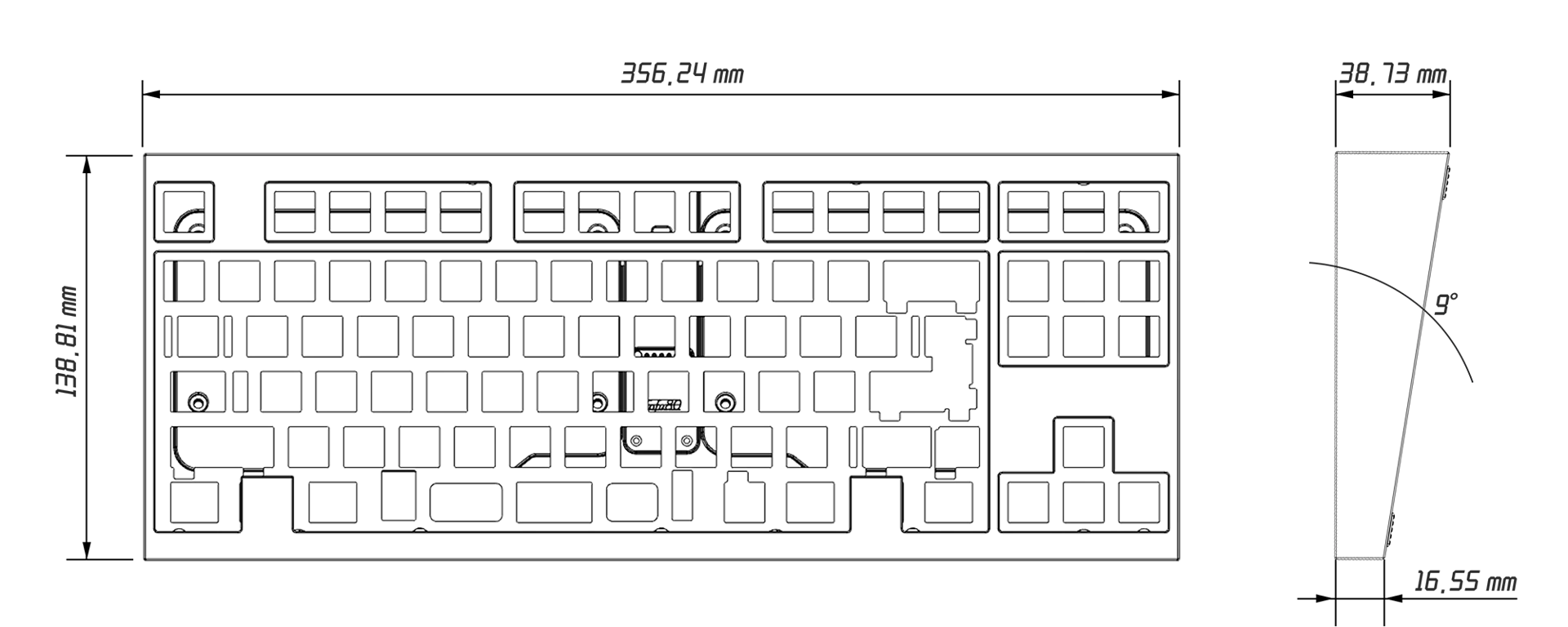(Pre Order) KBDfans Tofu TKL Keyboard Kit