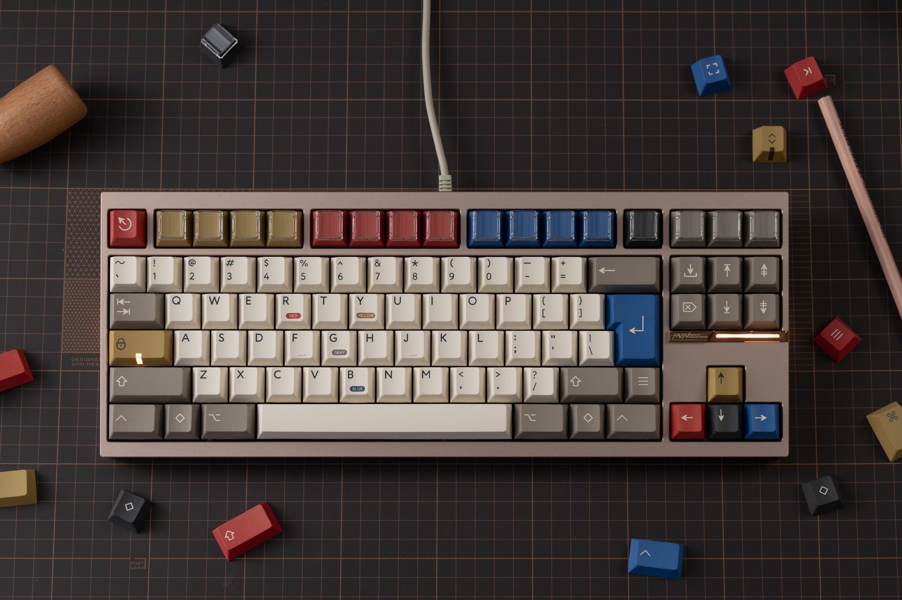 (In Stock) PBTFans Retro 100  Keycap Set