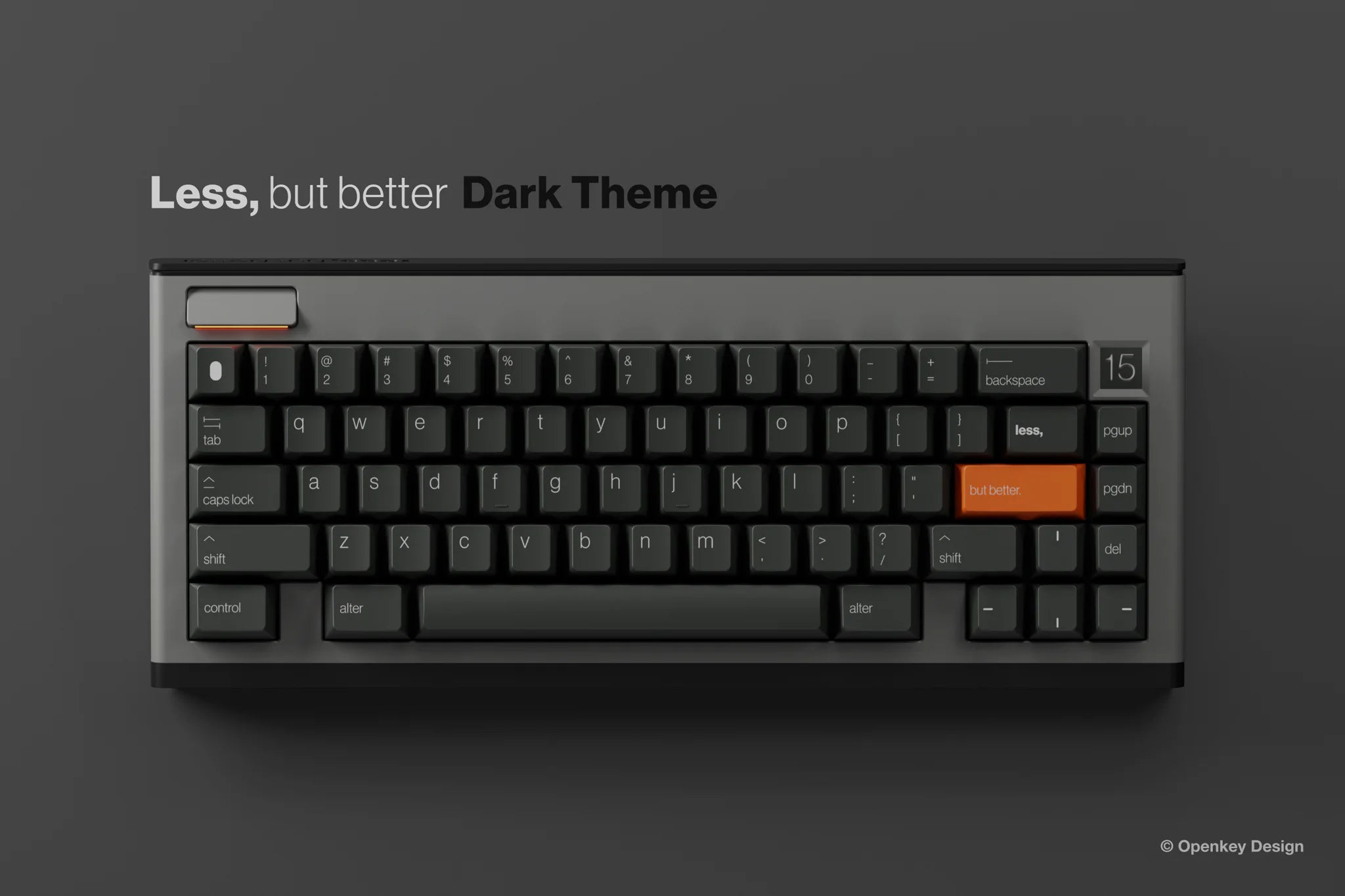 (Coming Soon) PBTfans x Openkey Design Less But Better Dark