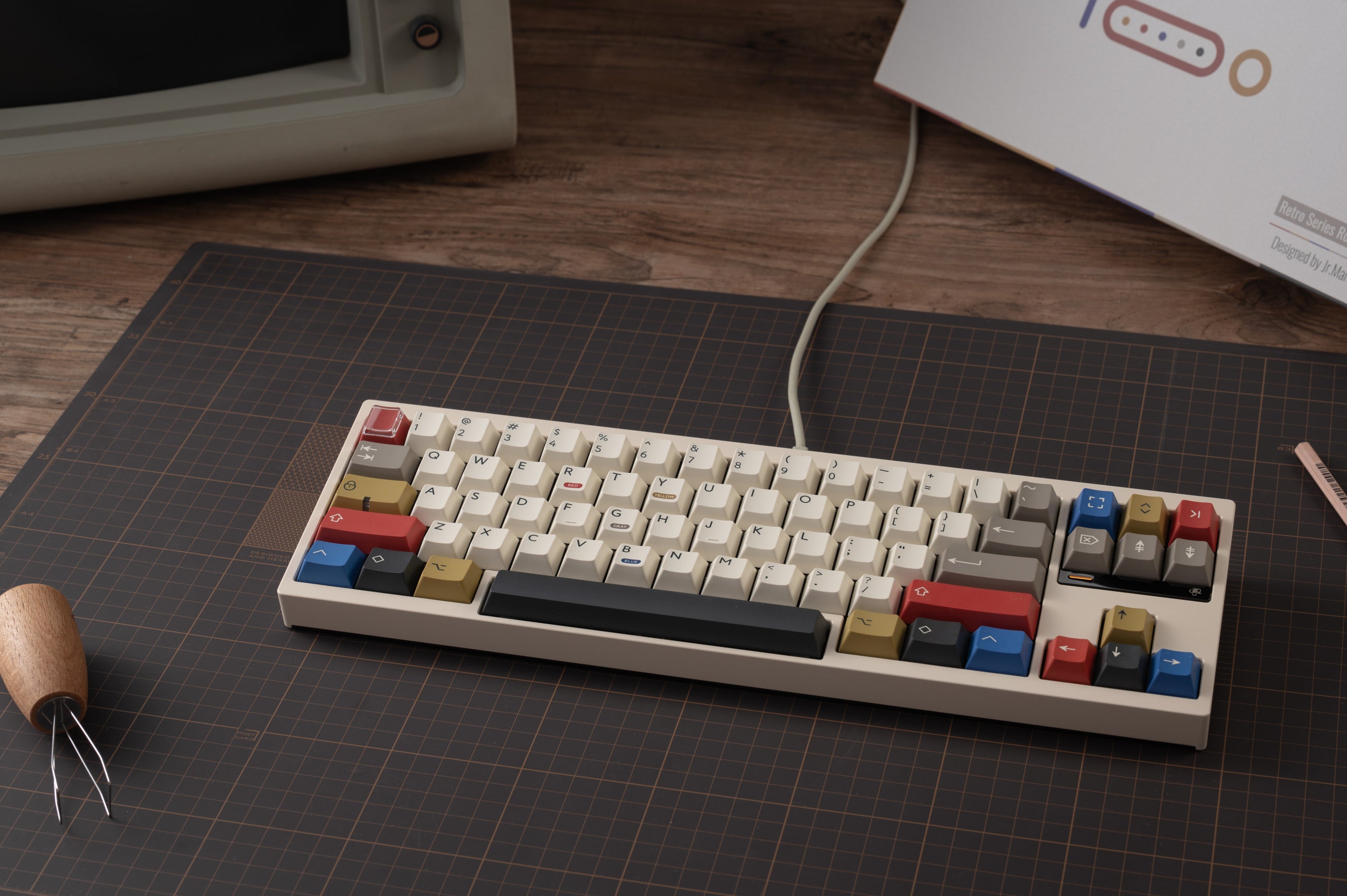 (In Stock) PBTFans Retro 100  Keycap Set