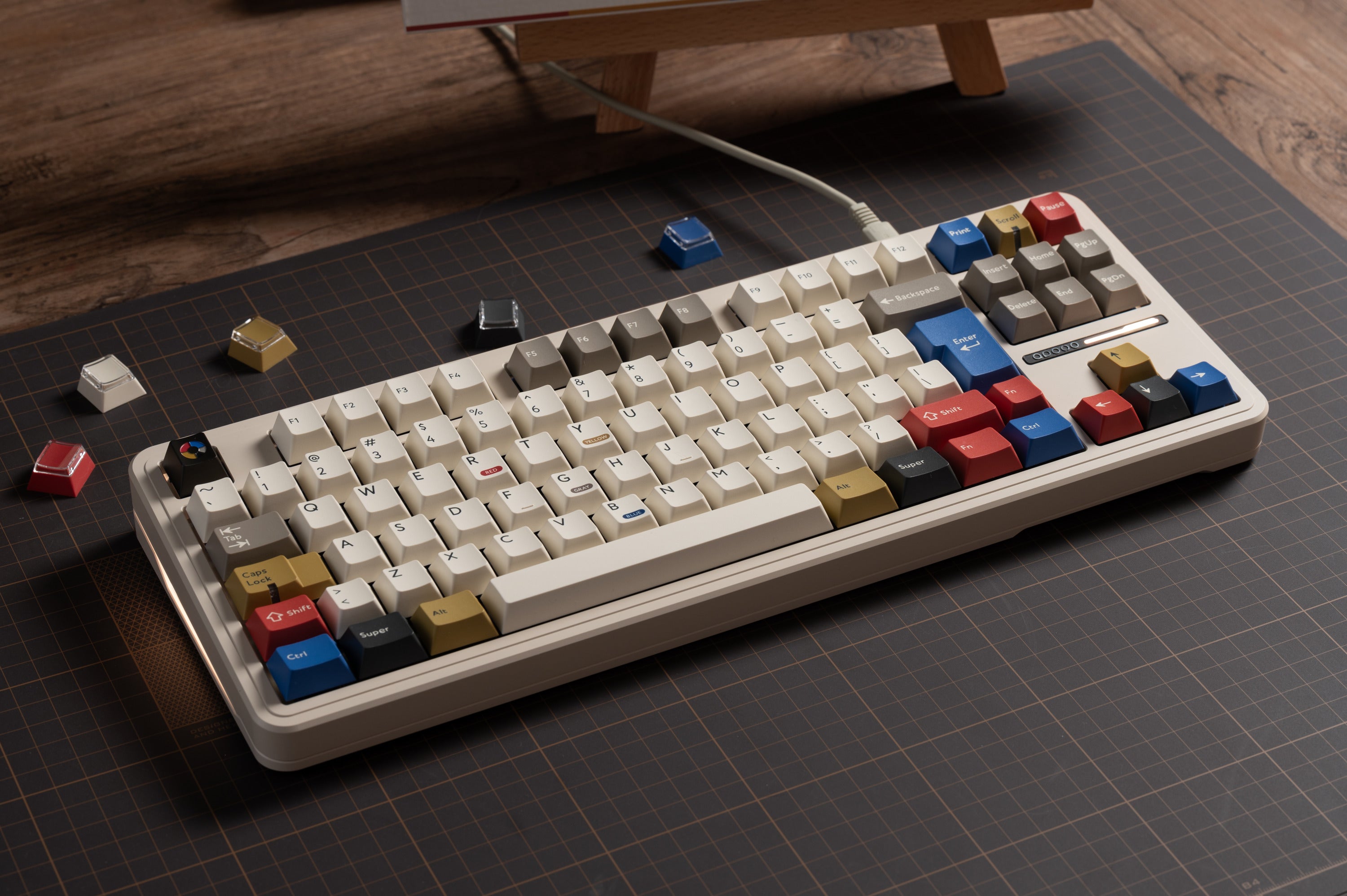 (In Stock) PBTFans Retro 100  Keycap Set