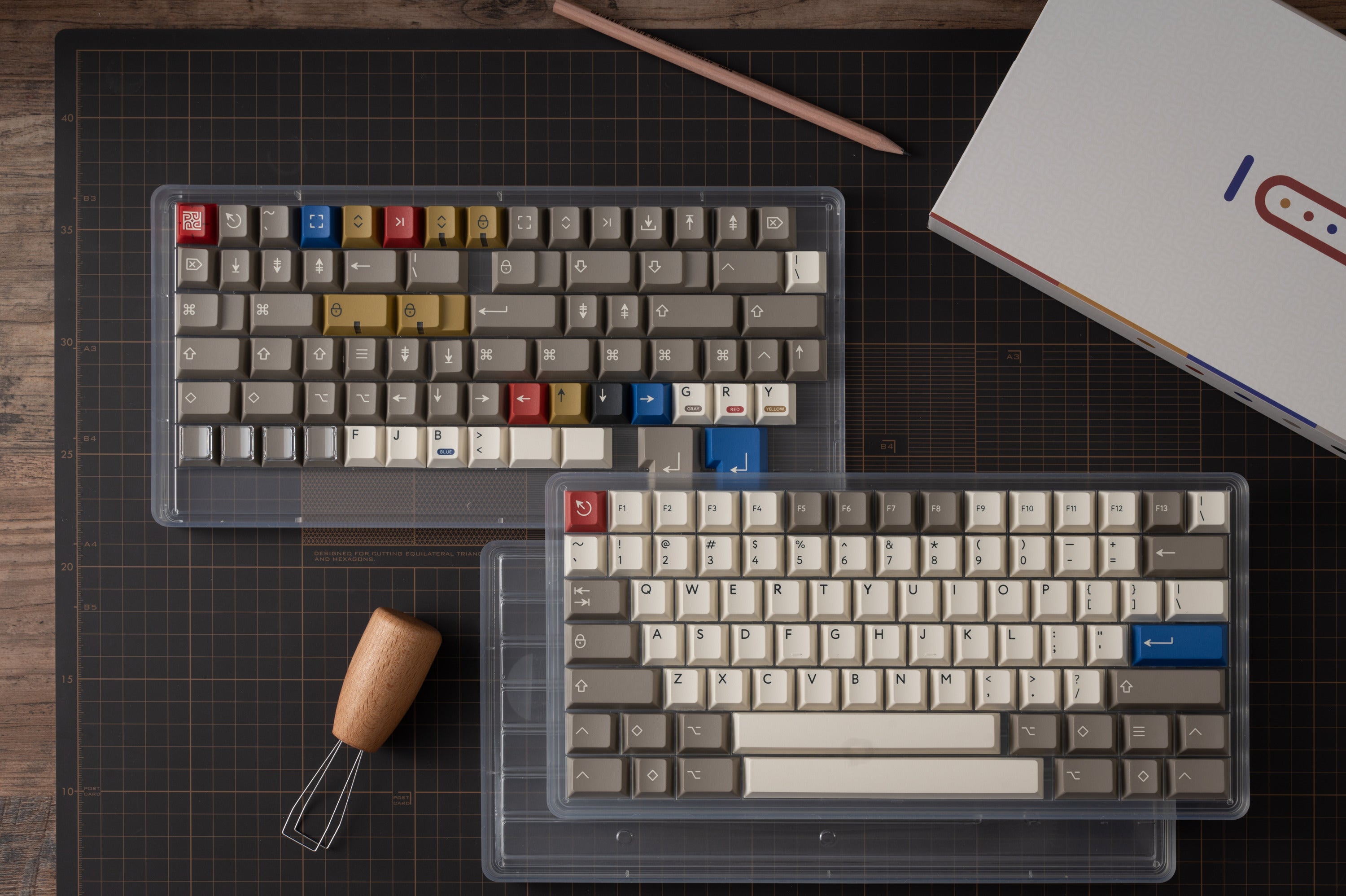 (In Stock) PBTFans Retro 100  Keycap Set