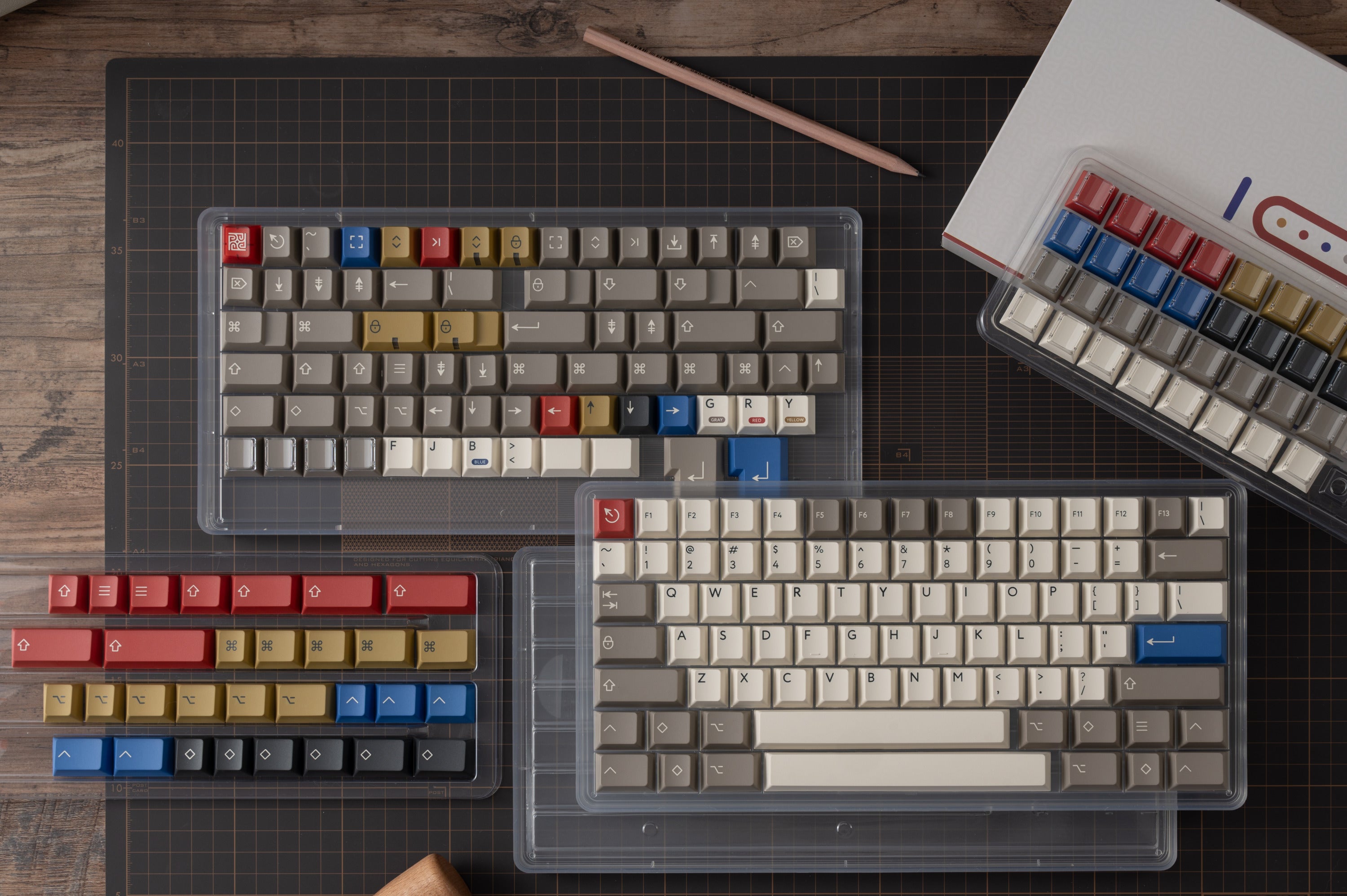 (In Stock) PBTFans Retro 100  Keycap Set