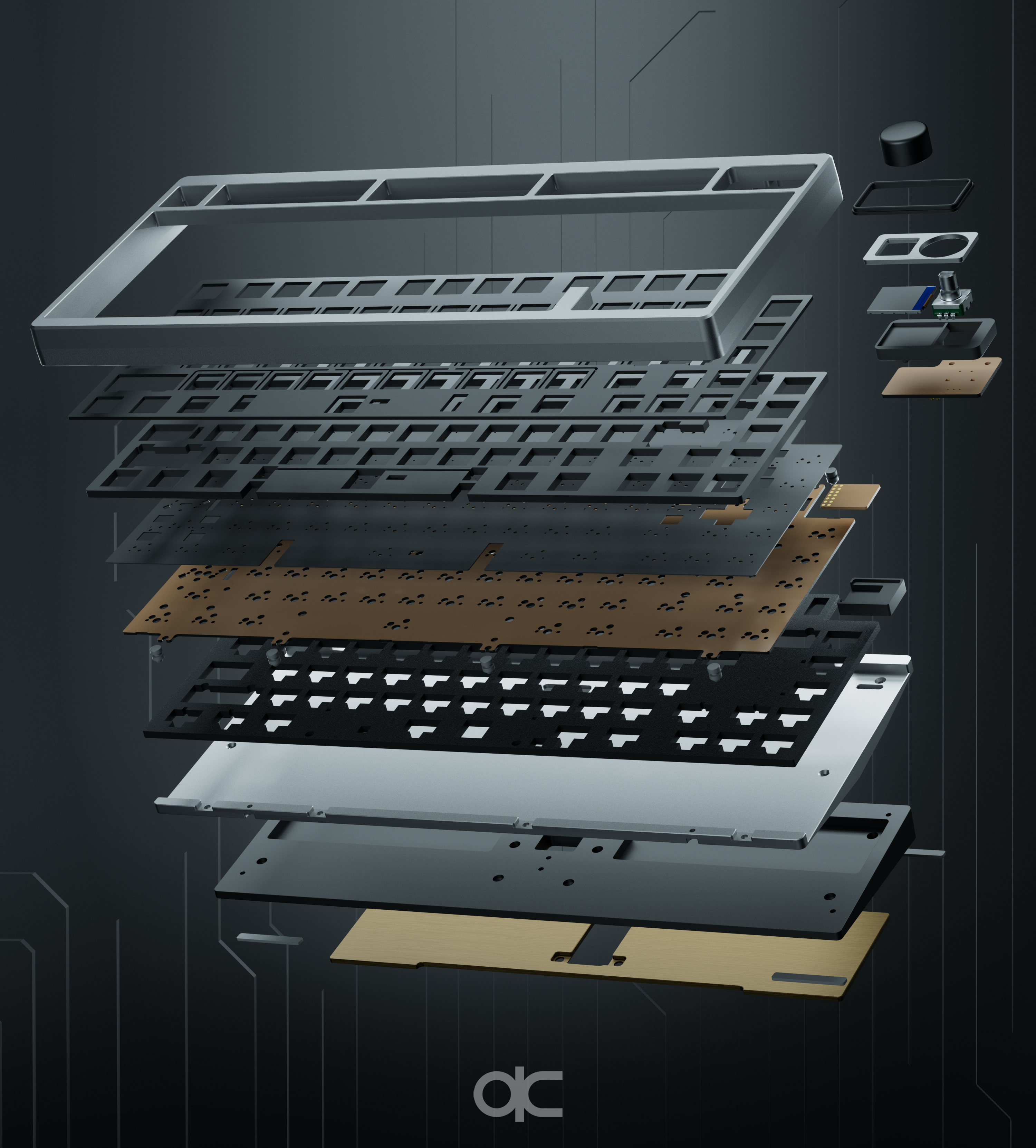 (Group Buy) QwertyKeys QK75N Keyboard Kit