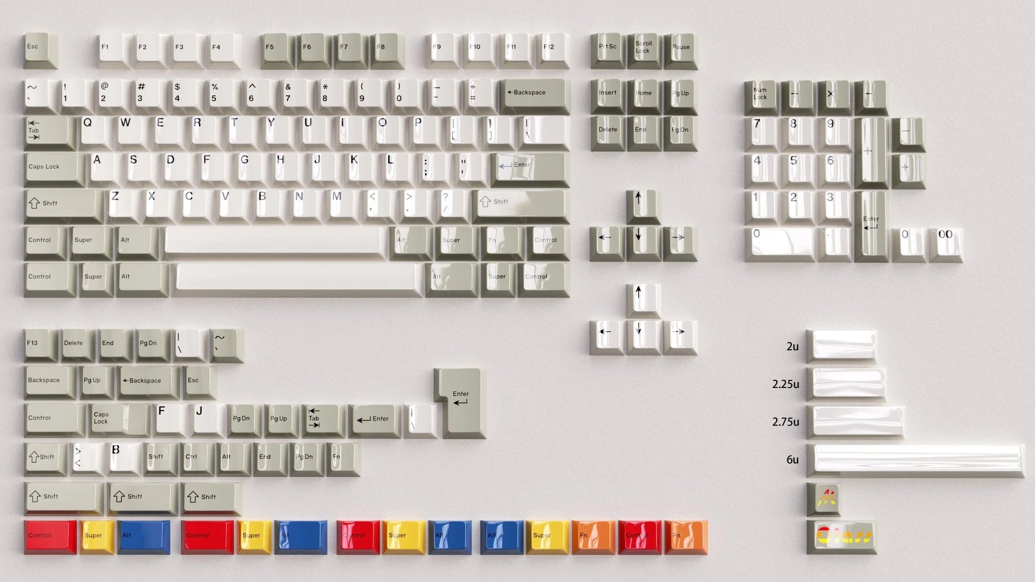 (Group Buy) MM Glazed Beige Keycaps
