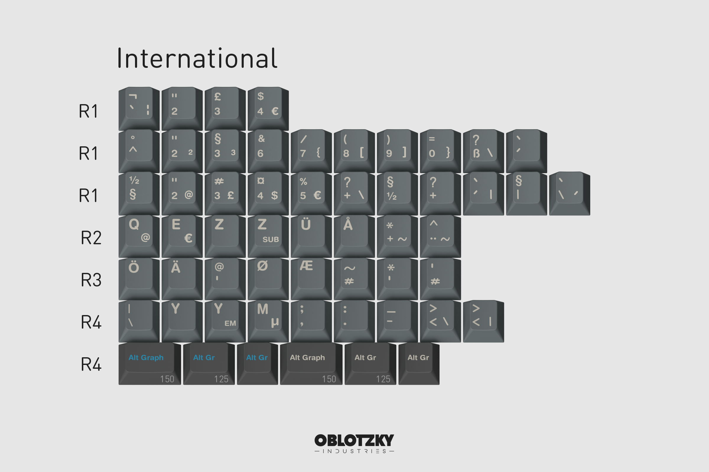 (In Stock) GMK Oblivion v3.1 Keycap Set