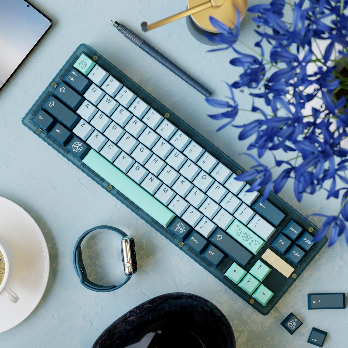 In Stock) WS Entwined Flowers Keycaps