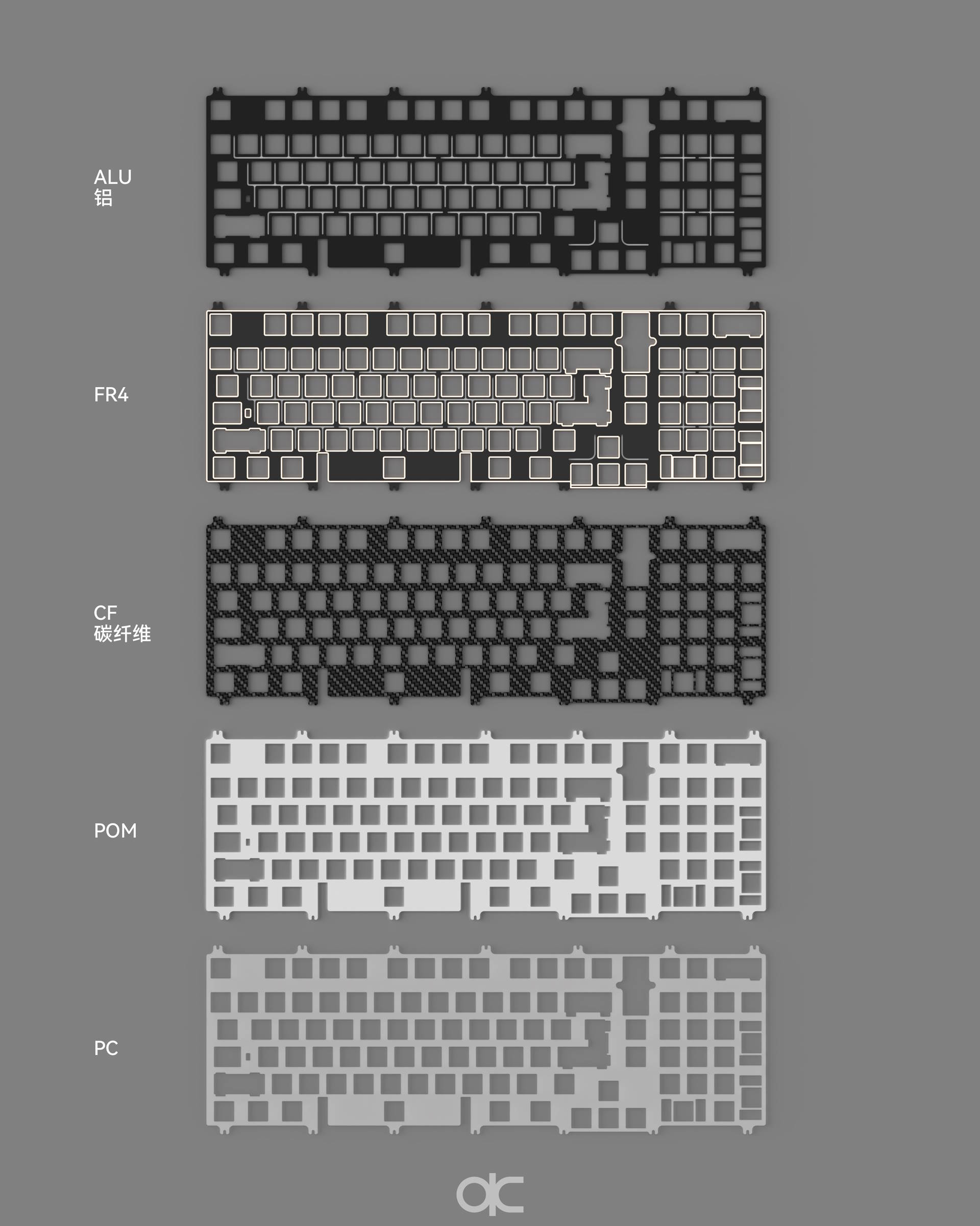 (Group Buy) QwertyKeys QK100 Extra Parts