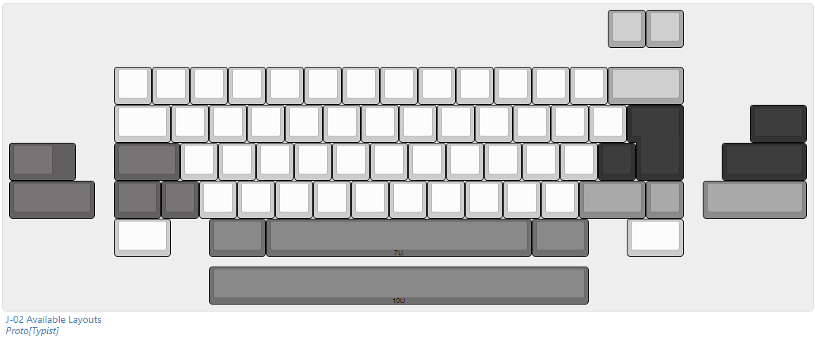 (In Stock) J-02 Raw Aluminium Keyboard barebones