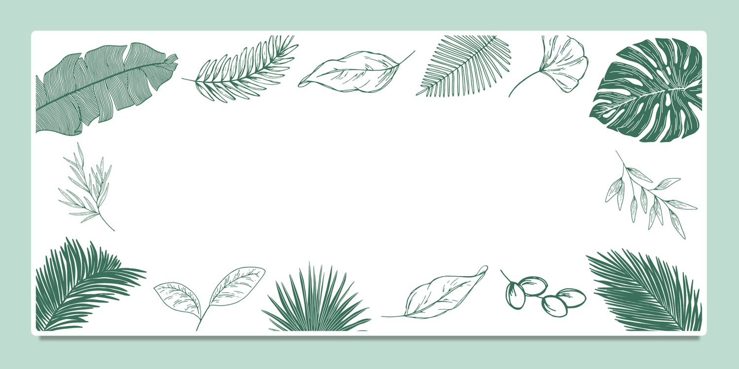 (In Stock) Foliage Deskmat