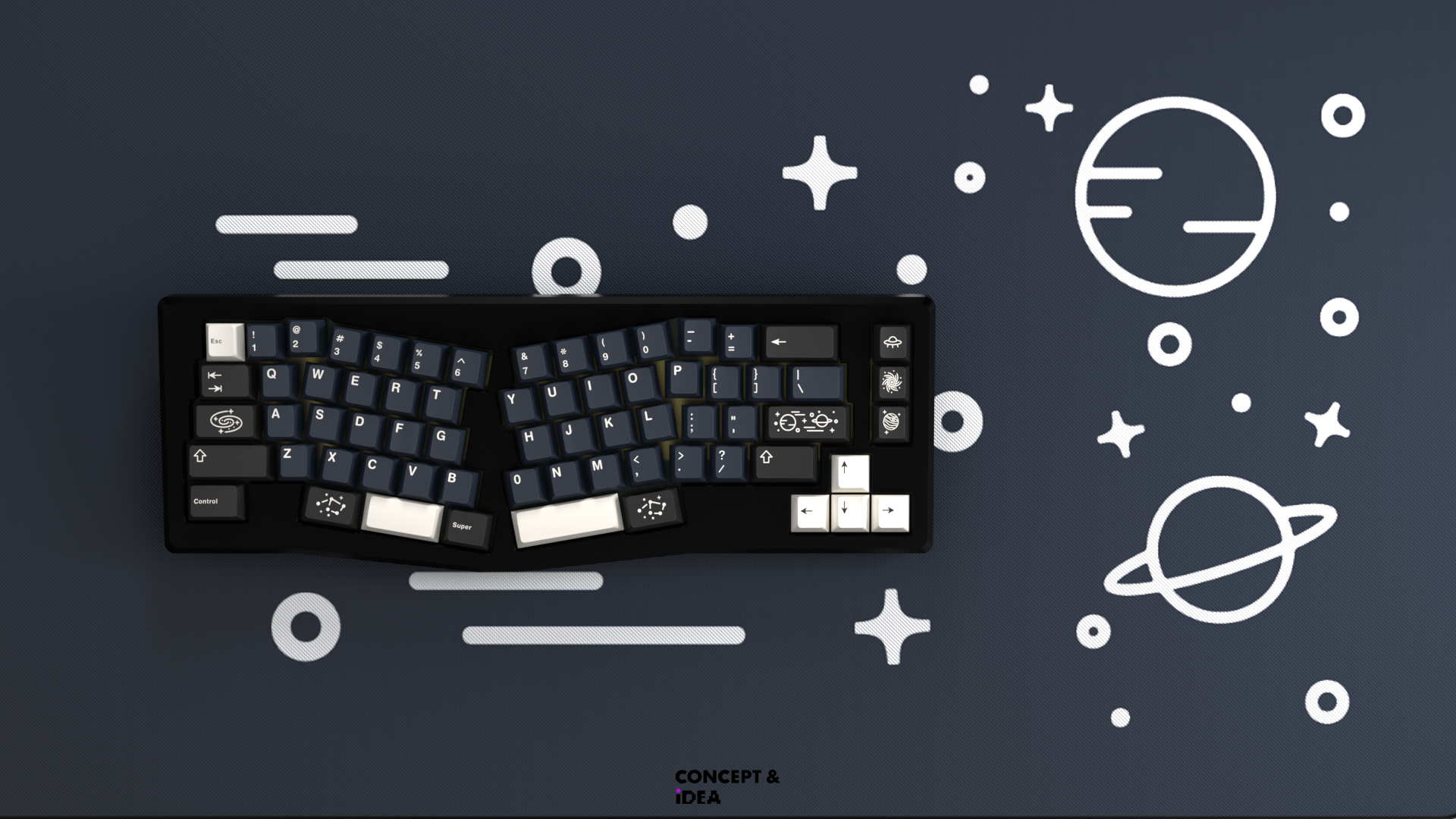 (In Stock) GMK Galaxy Keyset