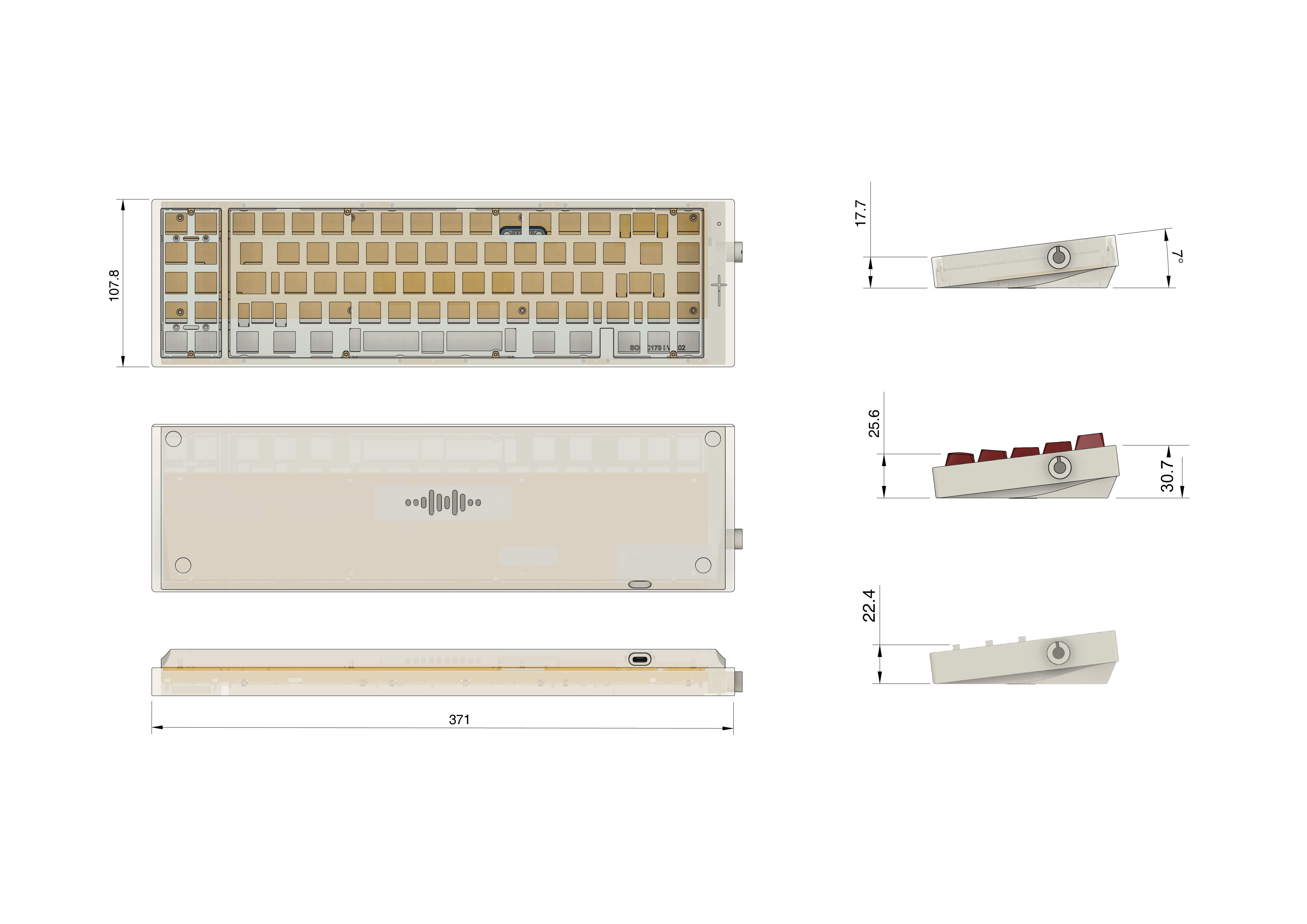 (Group Buy) Sonic 170 V2 Keyboard Kit